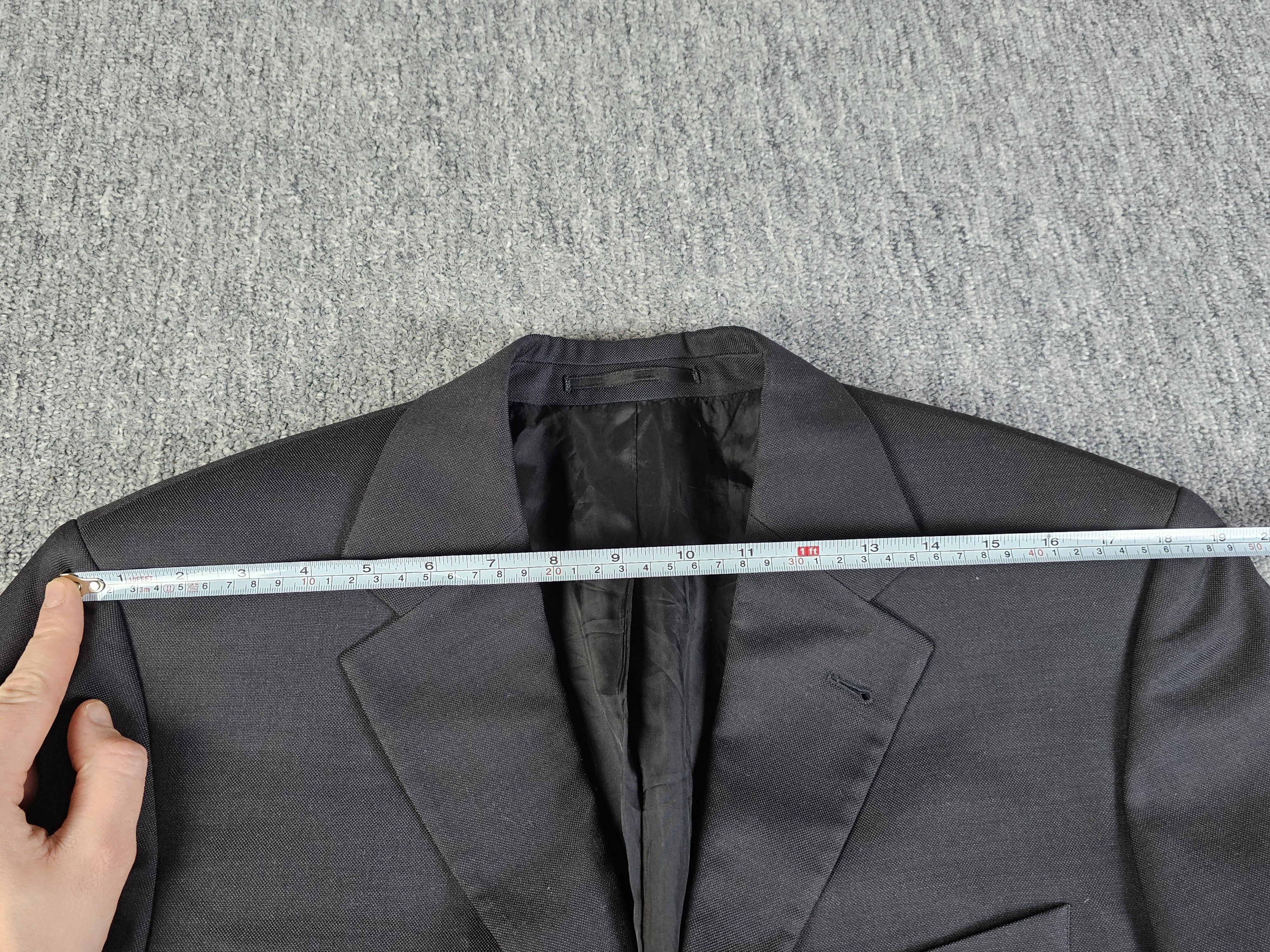 Hugo Boss Hugo Boss Super 100 Virgin Wool Blazer Charcoal Vintage 40R Size 40R - 9 Thumbnail