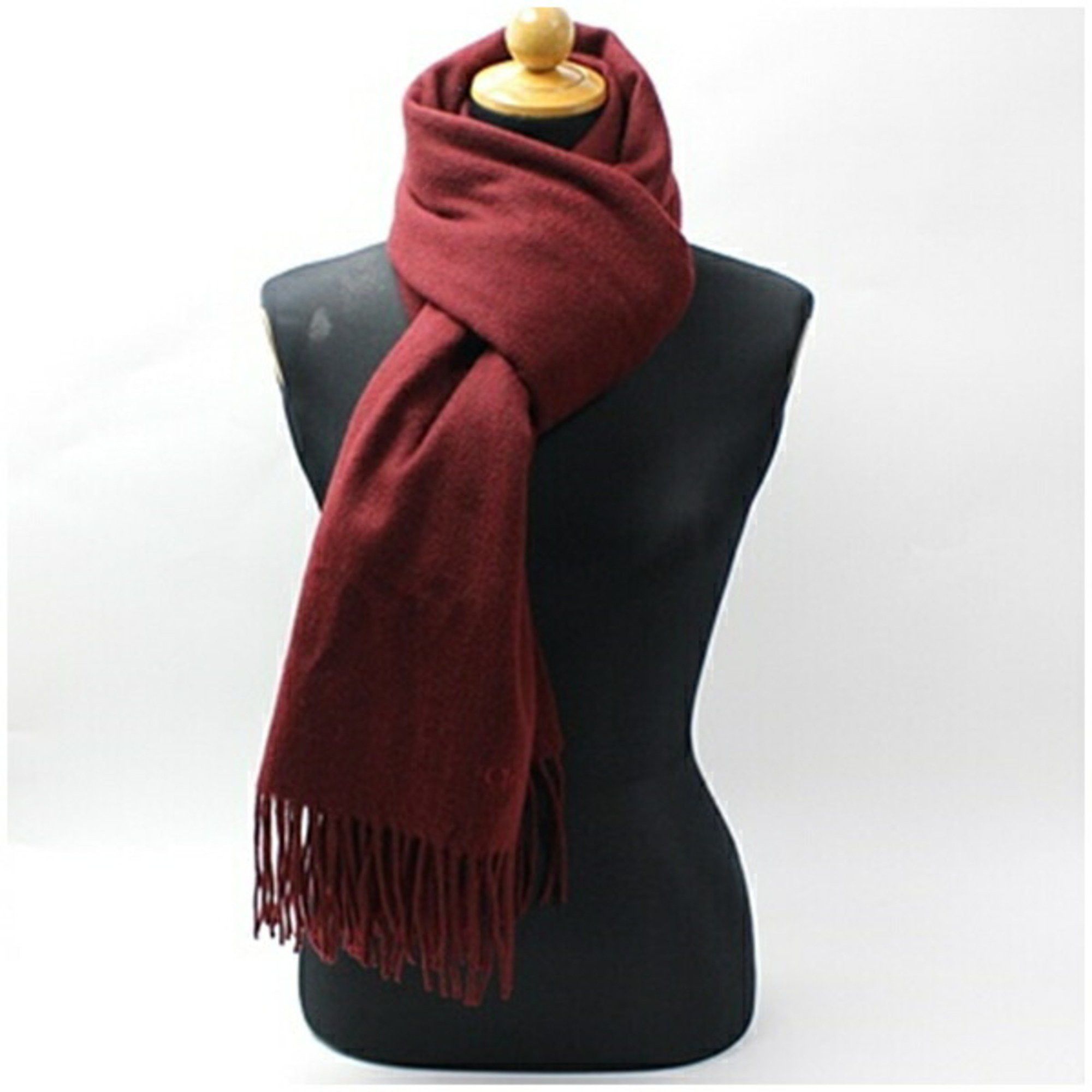 Chloe Chloé Chloe Large Scarf/Stole, Wine Red, 200 x 73 cm, for Men and Women Size ONE SIZE - 1 Thumbnail
