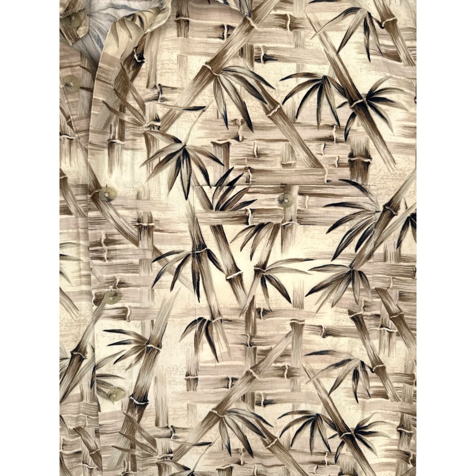 Vintage Half Moon Bay Shirt Mens 2XL Beige Floral Button Up Hawaiian Cotton Short Sleeve Button-Up Size US XXL / EU 58 / 5 - 6 Thumbnail