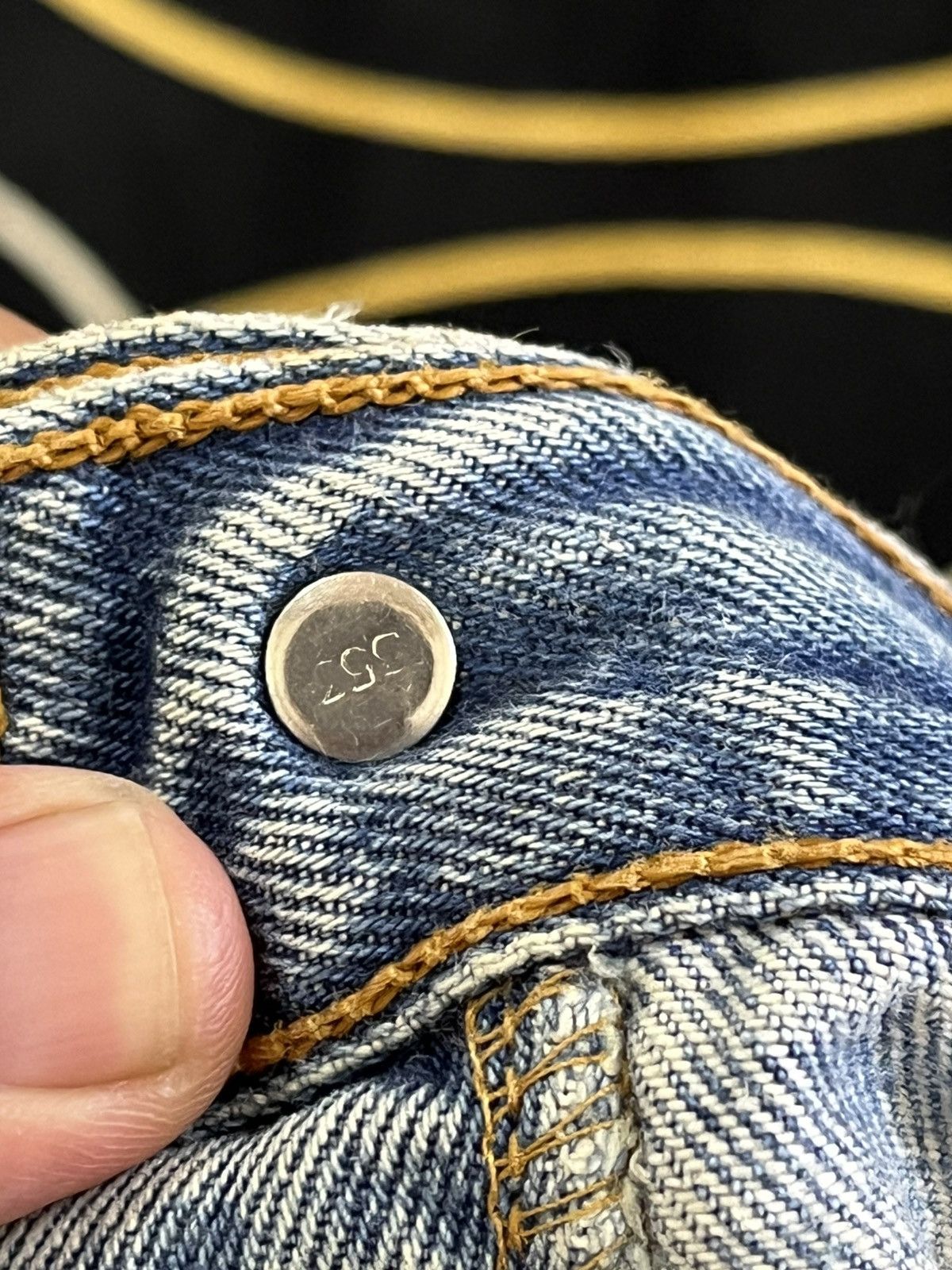 LVC × Levi's × Levi's Vintage Clothing Vintage Levi’s 501 Mudwash Reconstructed Denim Size US 34 / EU 50 - 8 Thumbnail