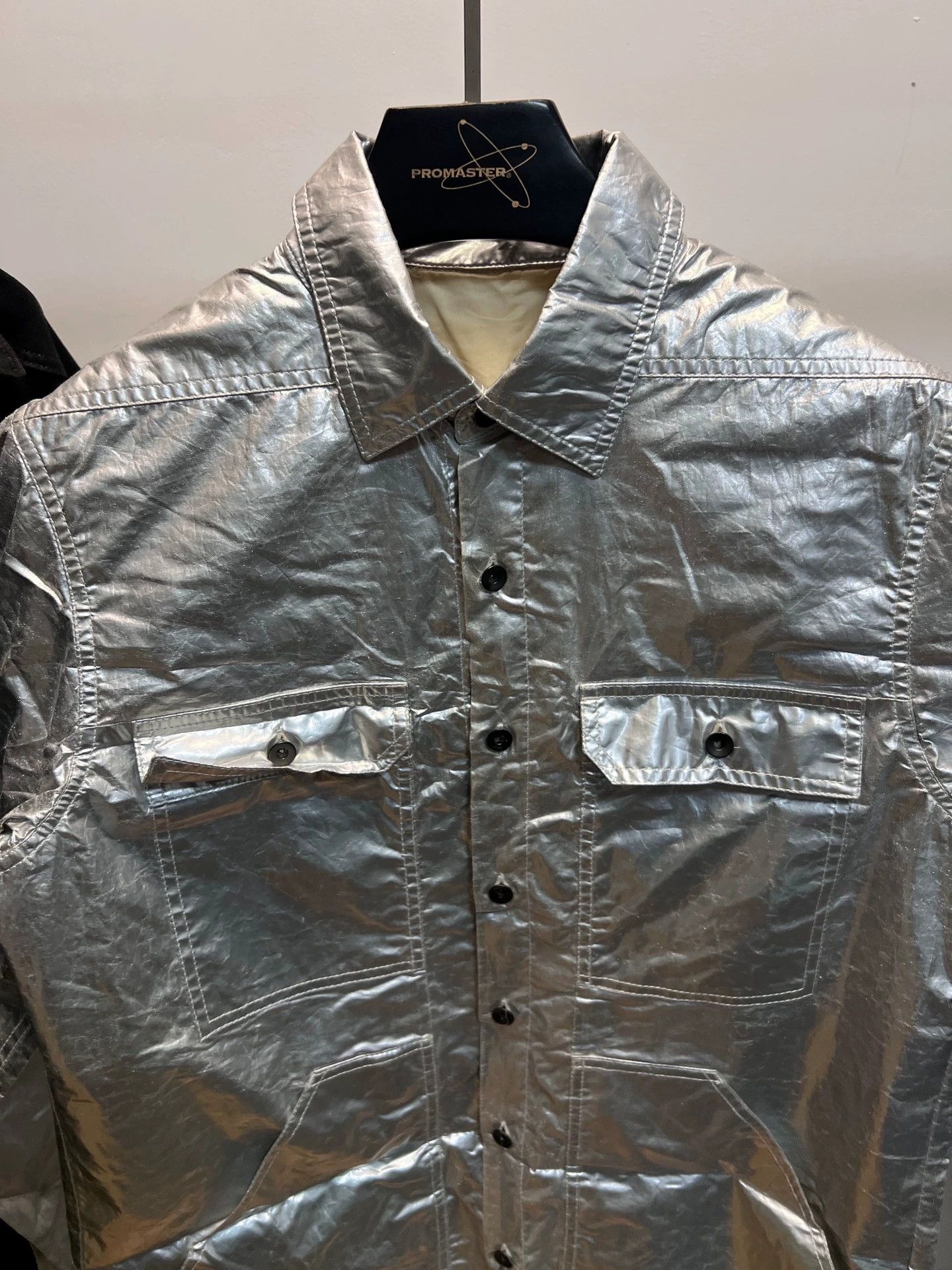 Rick Owens Rick Owens Drkshdw 19ss Metal Silver Shirt Jacket S Size US S / EU 44-46 / 1 - 3 Thumbnail