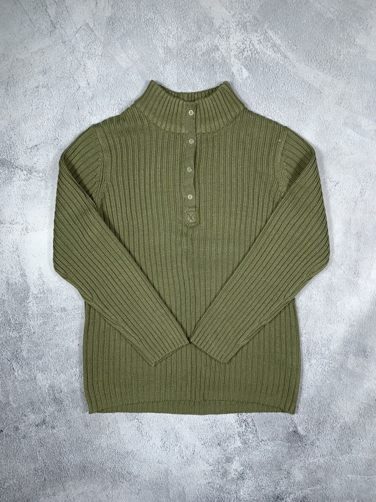 Japanese Brand × Vintage Vintage Y2K Japanese ribbed 1/4 sweater streetwear S Size US S / EU 44-46 / 1 - 2 Thumbnail