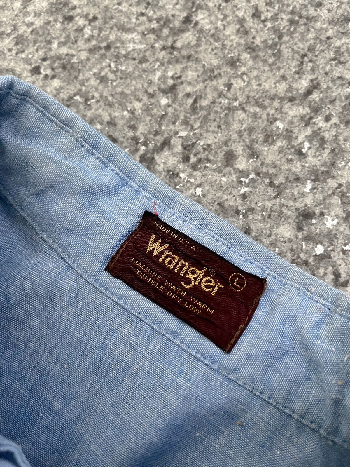 Vintage × Wrangler VINTAGE 70’s WESTERN TEXAS WRANGLER MADE IN USA SHIRT SZ L Size US L / EU 52-54 / 3 - 4 Thumbnail