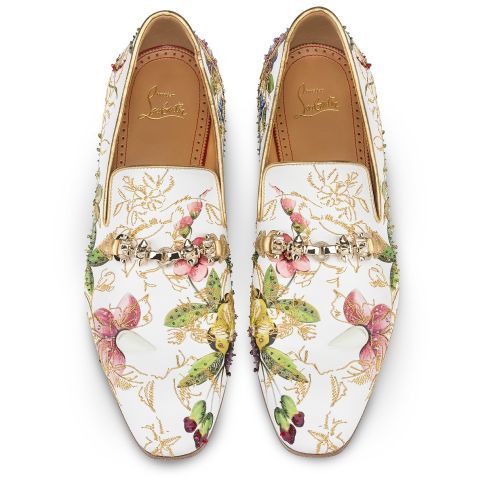 Christian Louboutin o1s1wg110225 Dandyswing Romanstism Flat in Multicolor Size US 7 / EU 40 - 3 Thumbnail