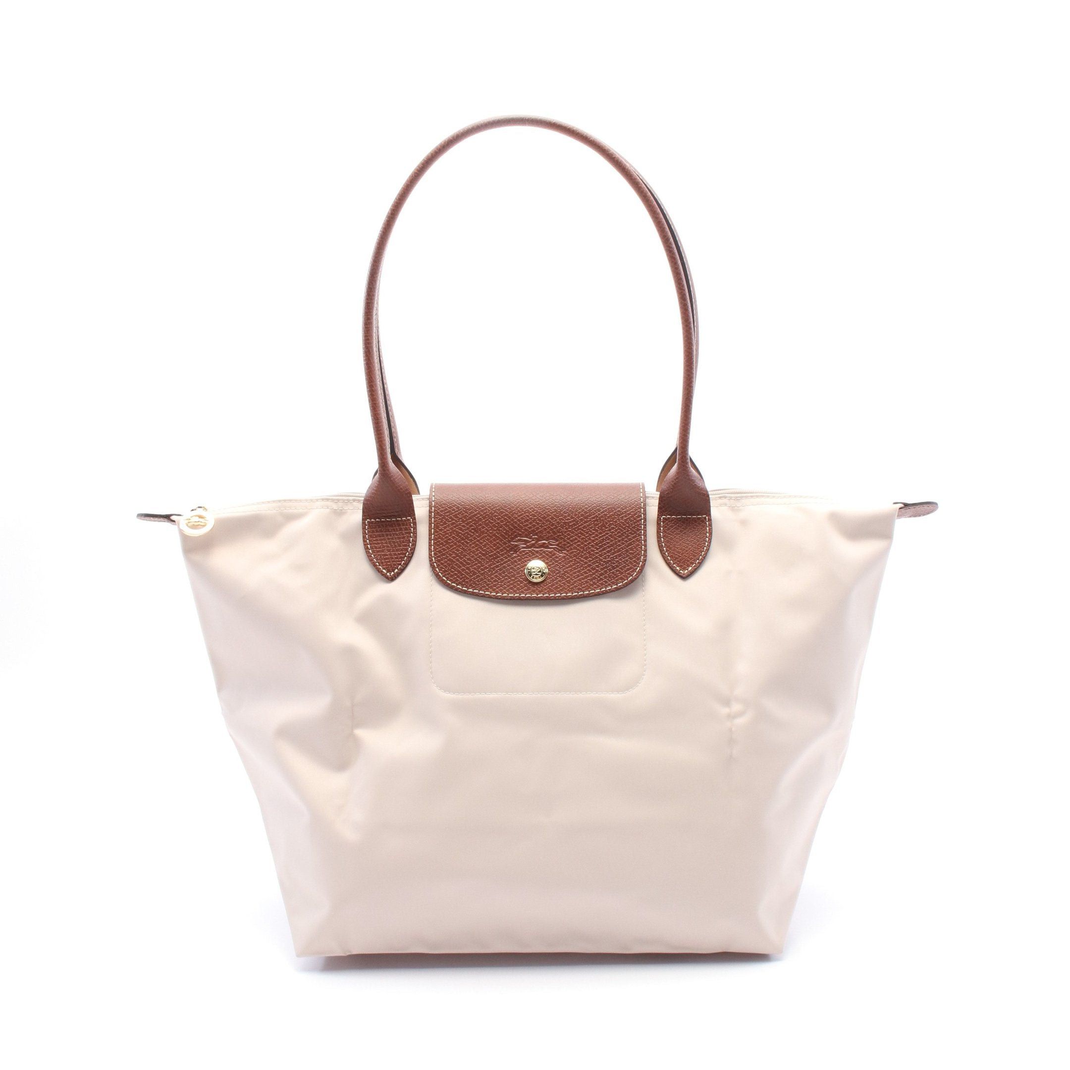 Longchamp Longchamp Le Preage Original L Shoulder Bag Tote Canvas Leather Beige Brown Size ONE SIZE - 1 Thumbnail