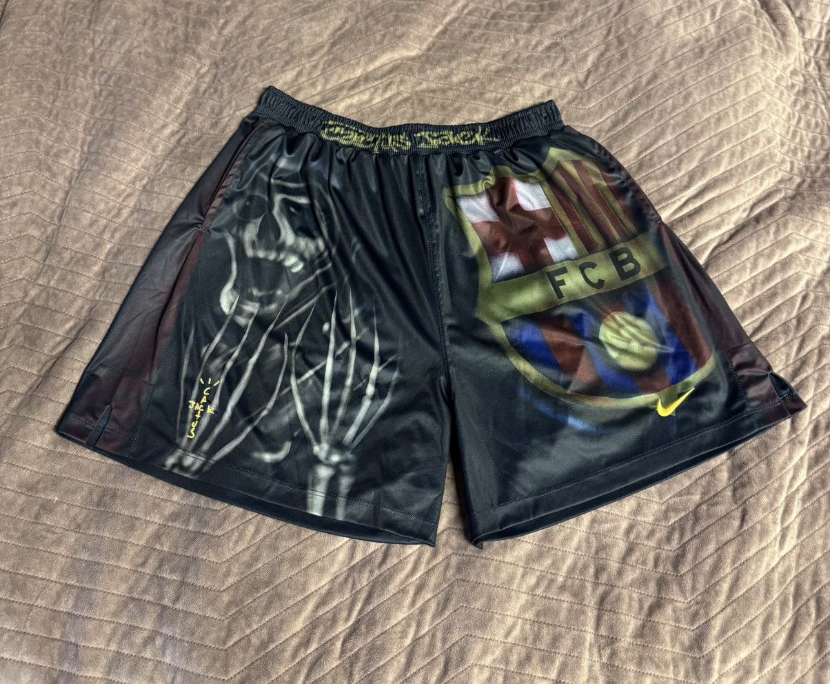 激レア cactus jack NIKE Barcelona SHORTS Buy Nike FC Barcelona x Cactus Jack Skeleton Home Shorts
