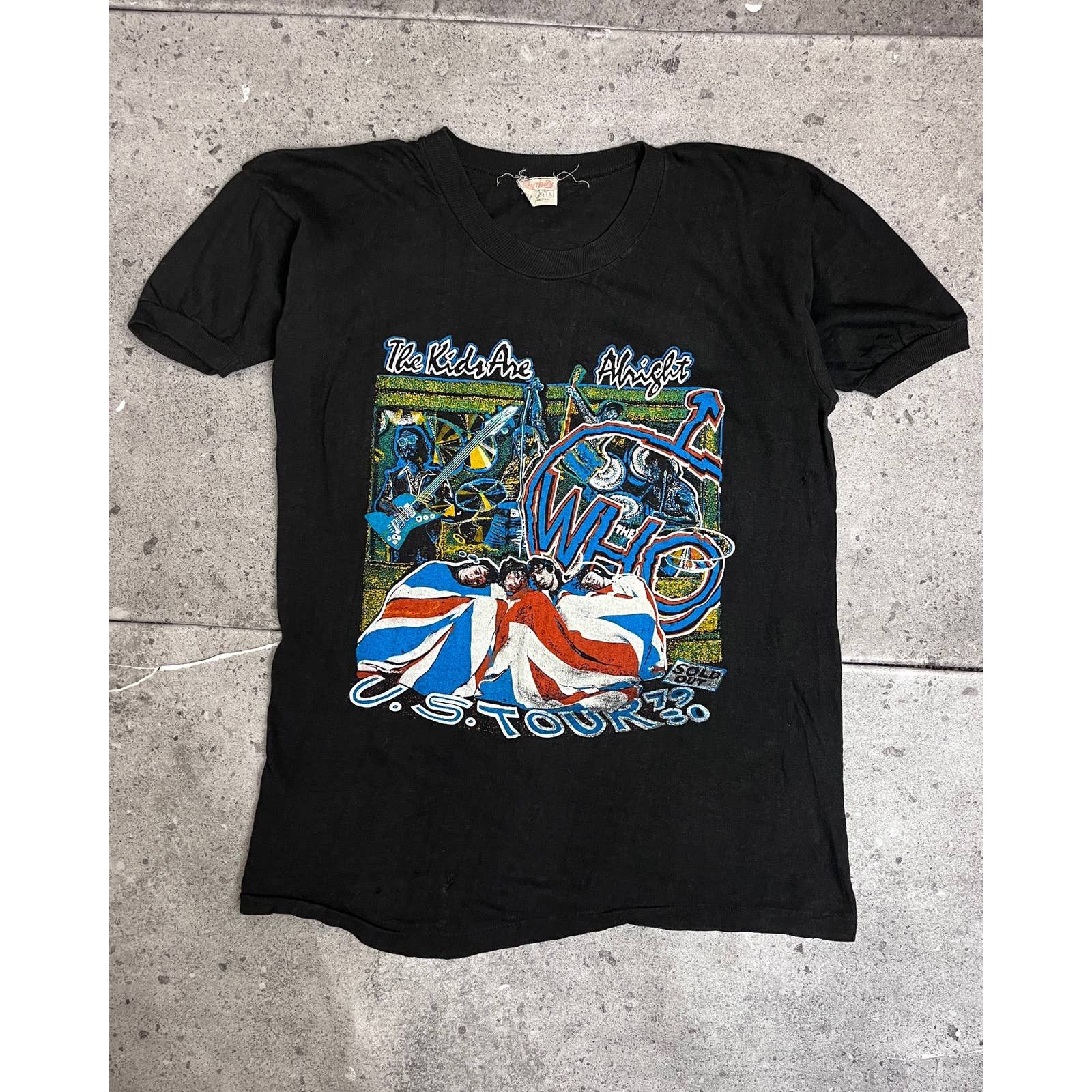 image of Vintage The Who The Kids Are Alright Tour Tee (Xs/s) - 1970S-80S in Black (Size Small)