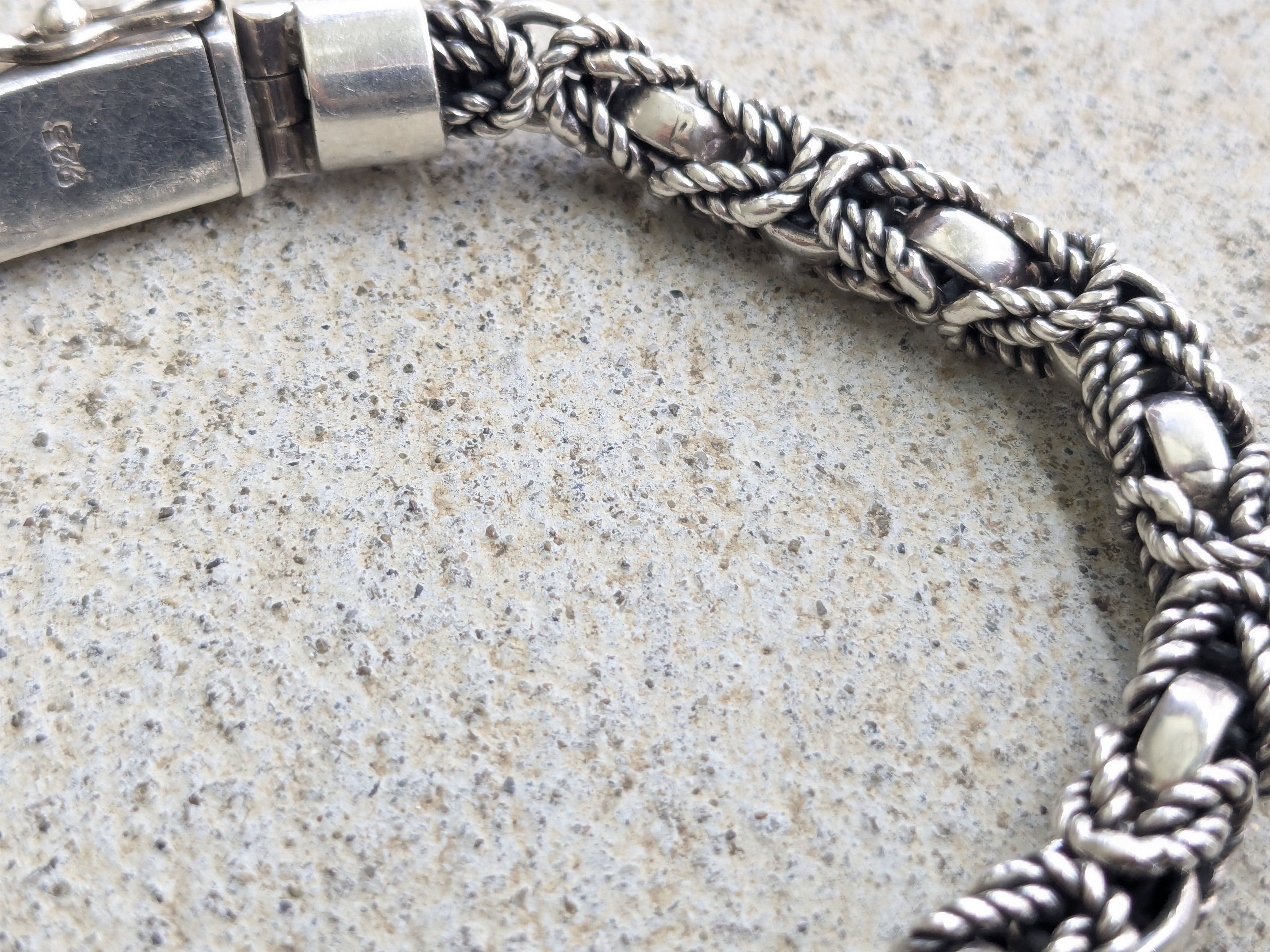 Jewelry Vintage Sterling Silver Bracelet Byzantine 8.25" Biker Punk Size ONE SIZE - 10 Thumbnail