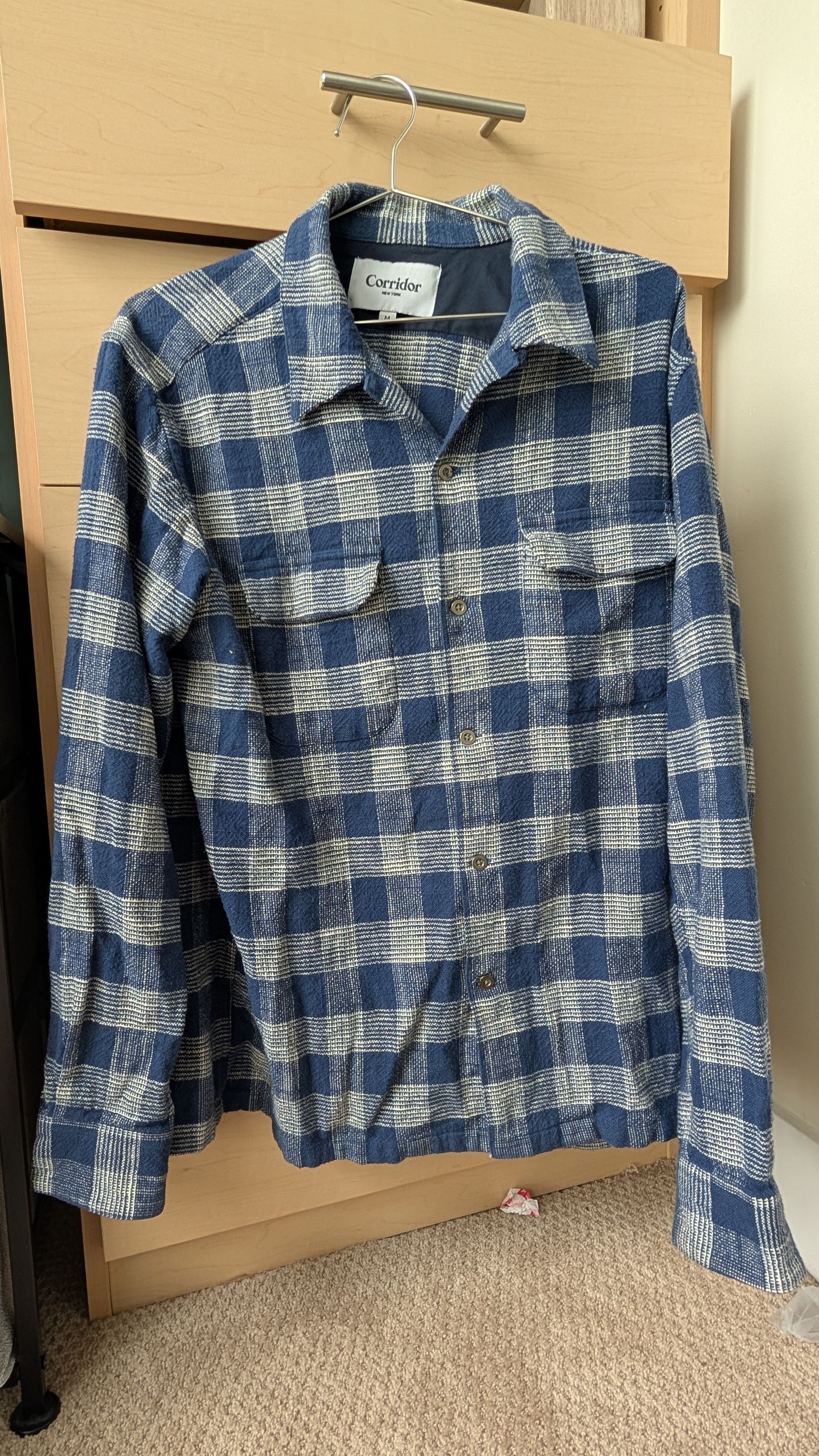Corridor Corridor Blue Flannel Shirt Size US M / EU 48-50 / 2 - 1 Thumbnail