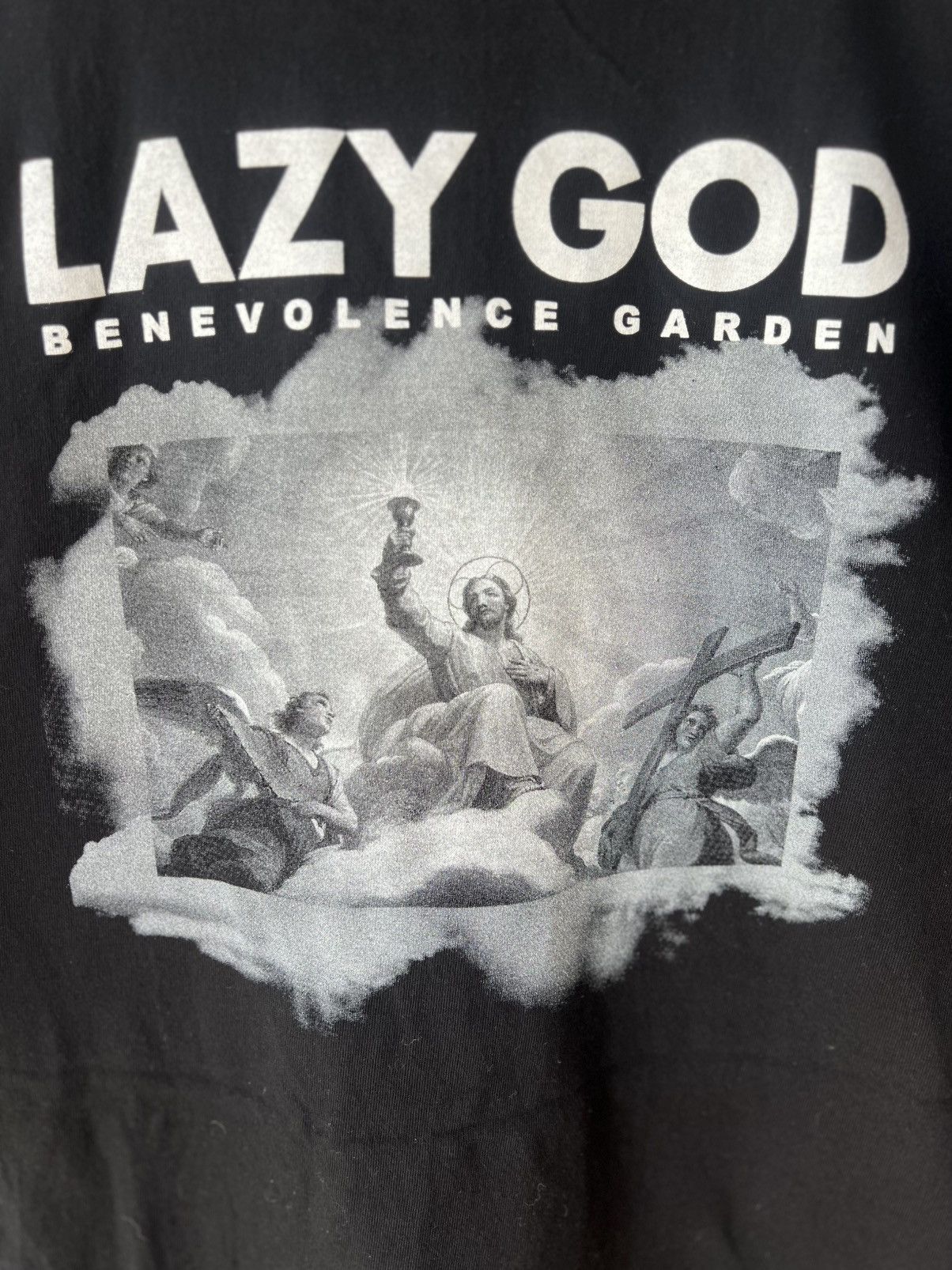Vintage Lazy God "Benevolence Garden" oversized graphic t-shirt Size US XXL / EU 58 / 5 - 2 Thumbnail