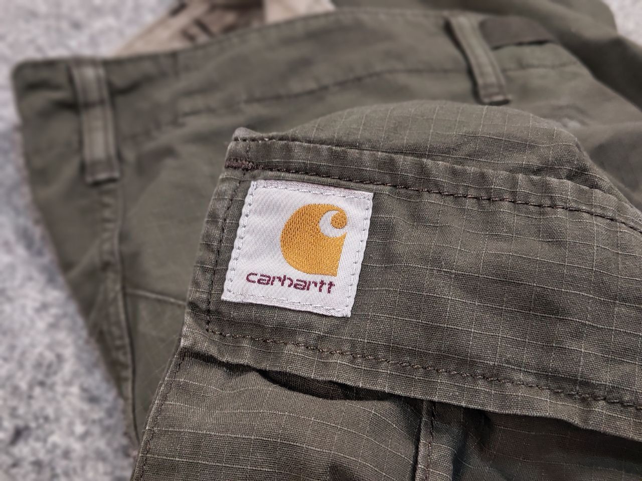Carhartt Vintage 90's Carhartt aviation Ripstop Green Cargo Pants Size US 31 - 15 Thumbnail