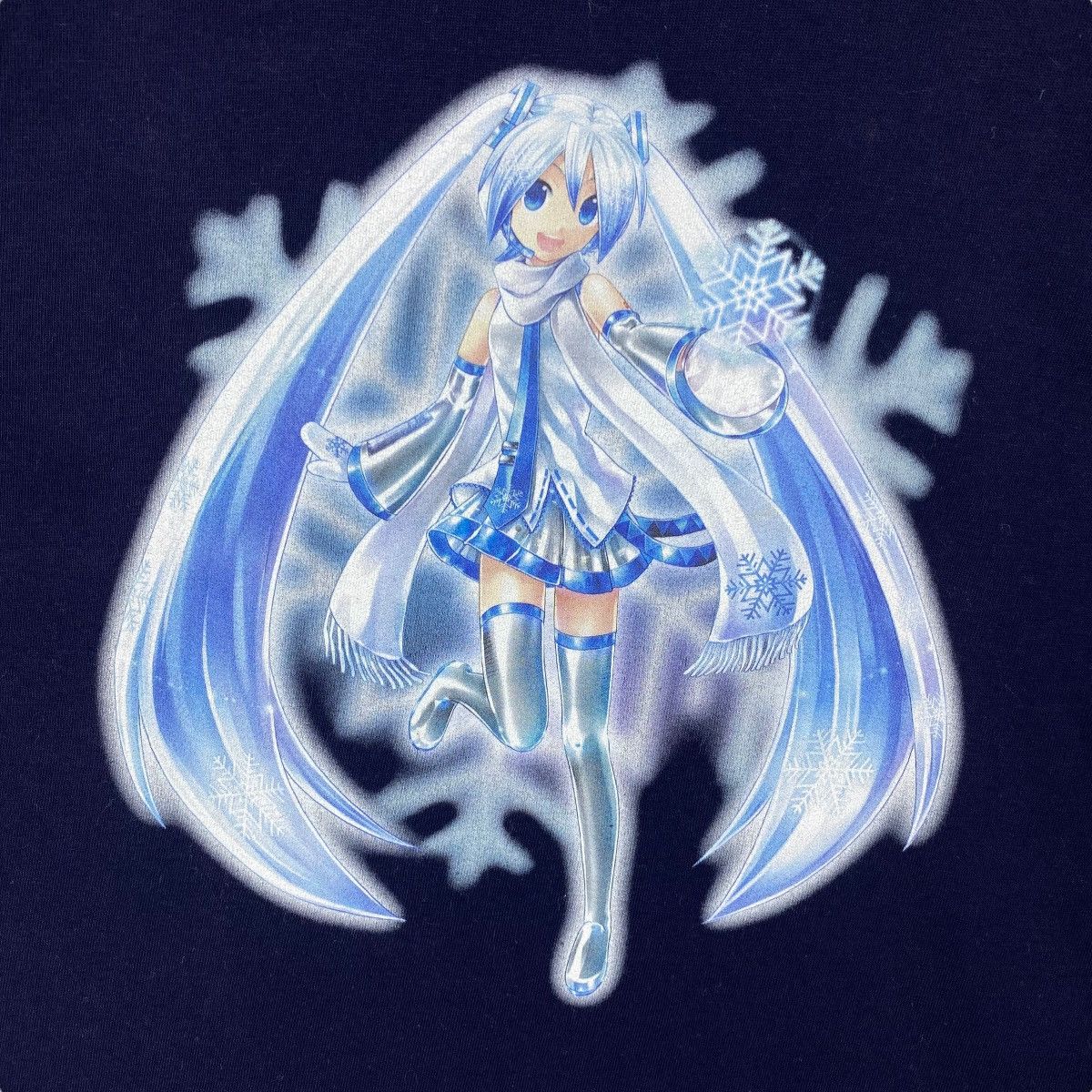Anime Hatsune Miku SNOW MIKU Sky/Town Anime Idol Graphic Tee Shirt Size US M / EU 48-50 / 2 - 2 Thumbnail