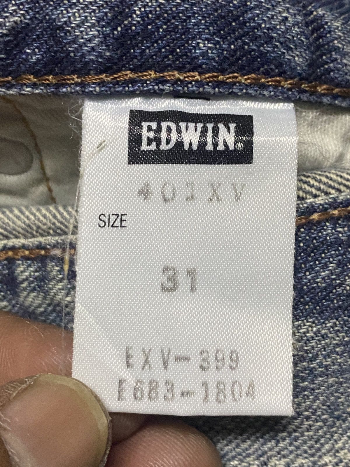 Edwin Excluxive Vintage Edwin Washed Distressed Flare Jeans Size US 33 - 18 Thumbnail