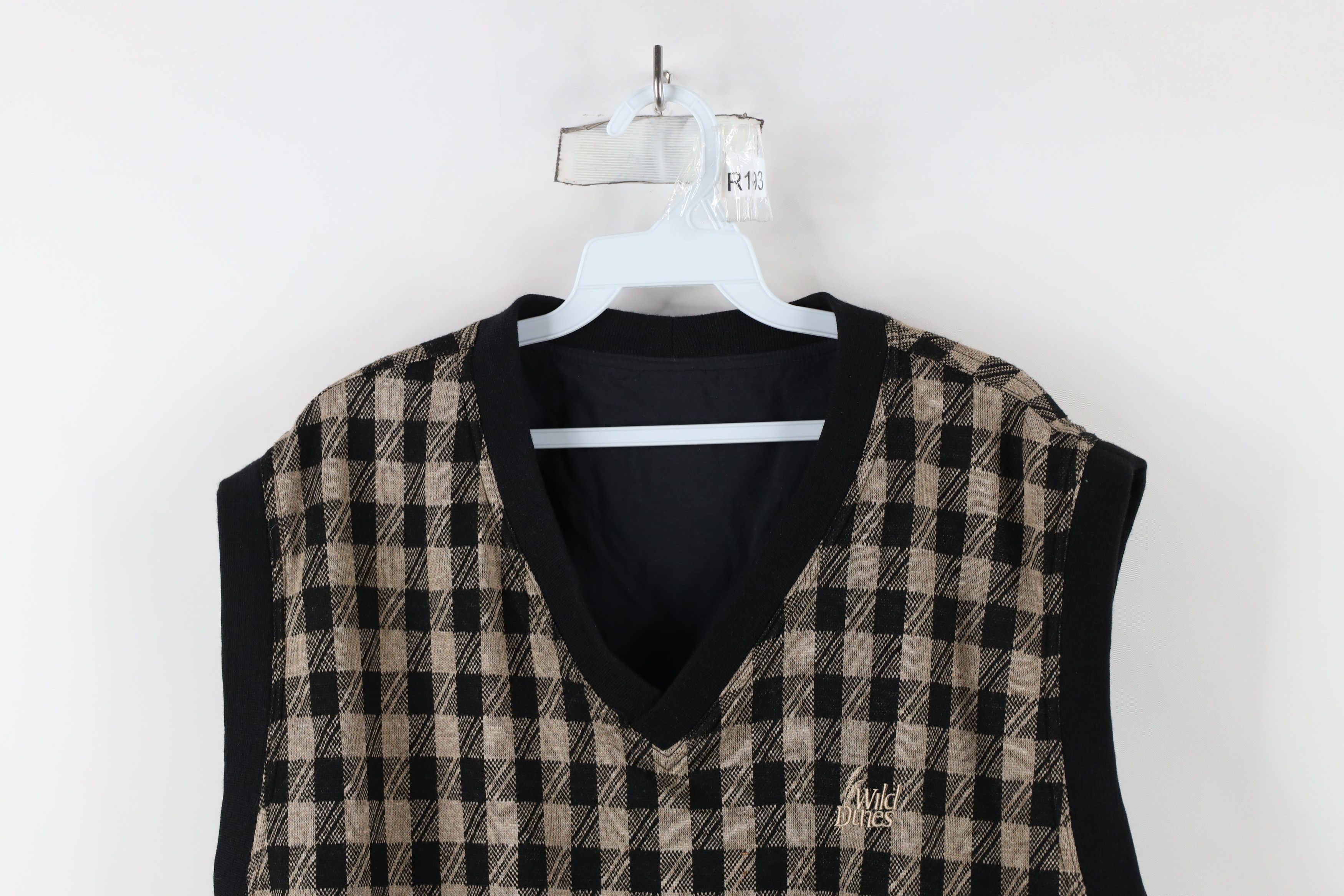 Vintage Vintage 90s Dunes Golf Course Reversible Vest Jacket Plaid Size US XL / EU 56 / 4 - 2 Thumbnail