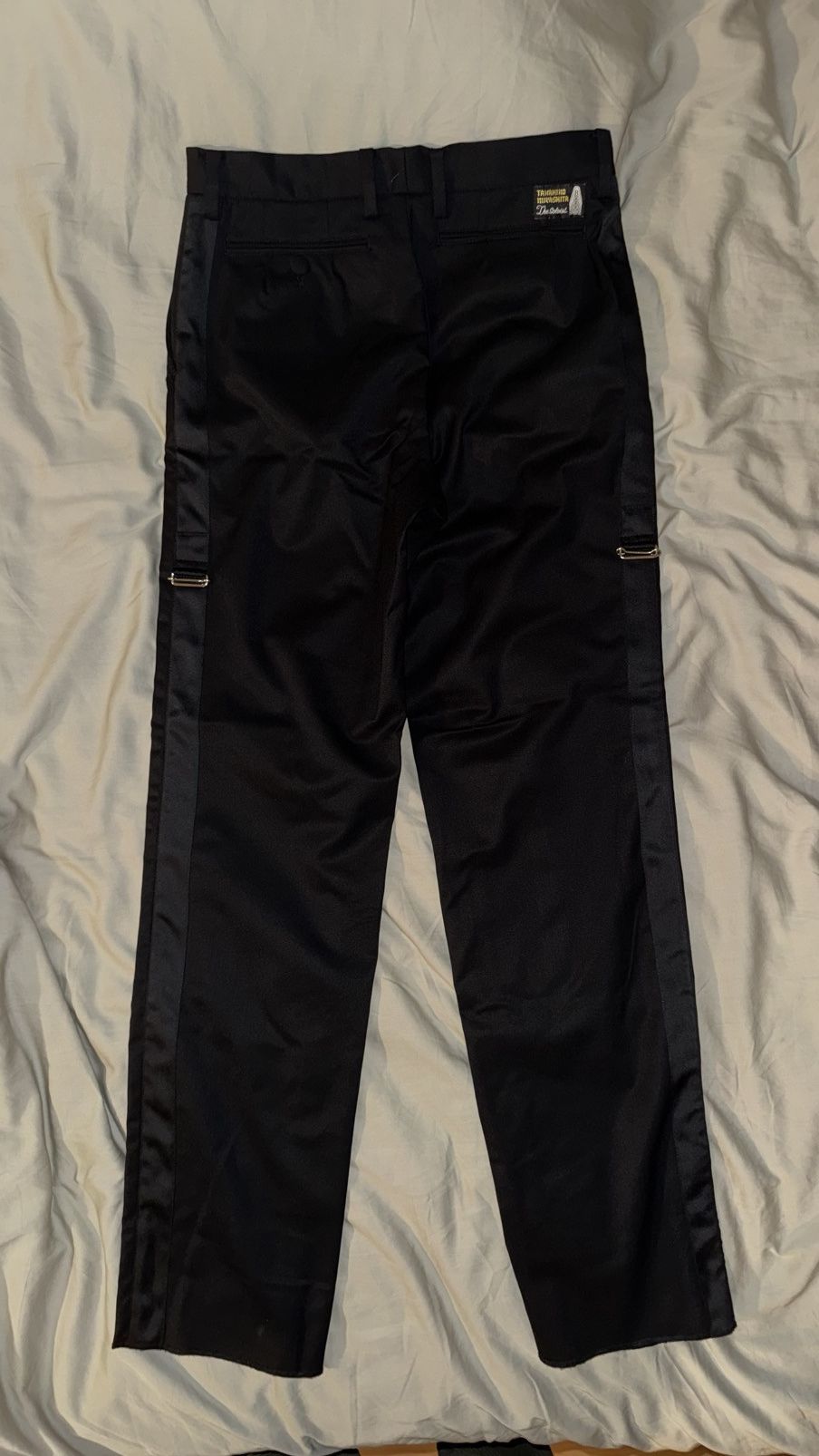 Takahiromiyashita The Soloist. Wool Poly Strap Formal Trousers Size US 32 / EU 48 - 3 Thumbnail