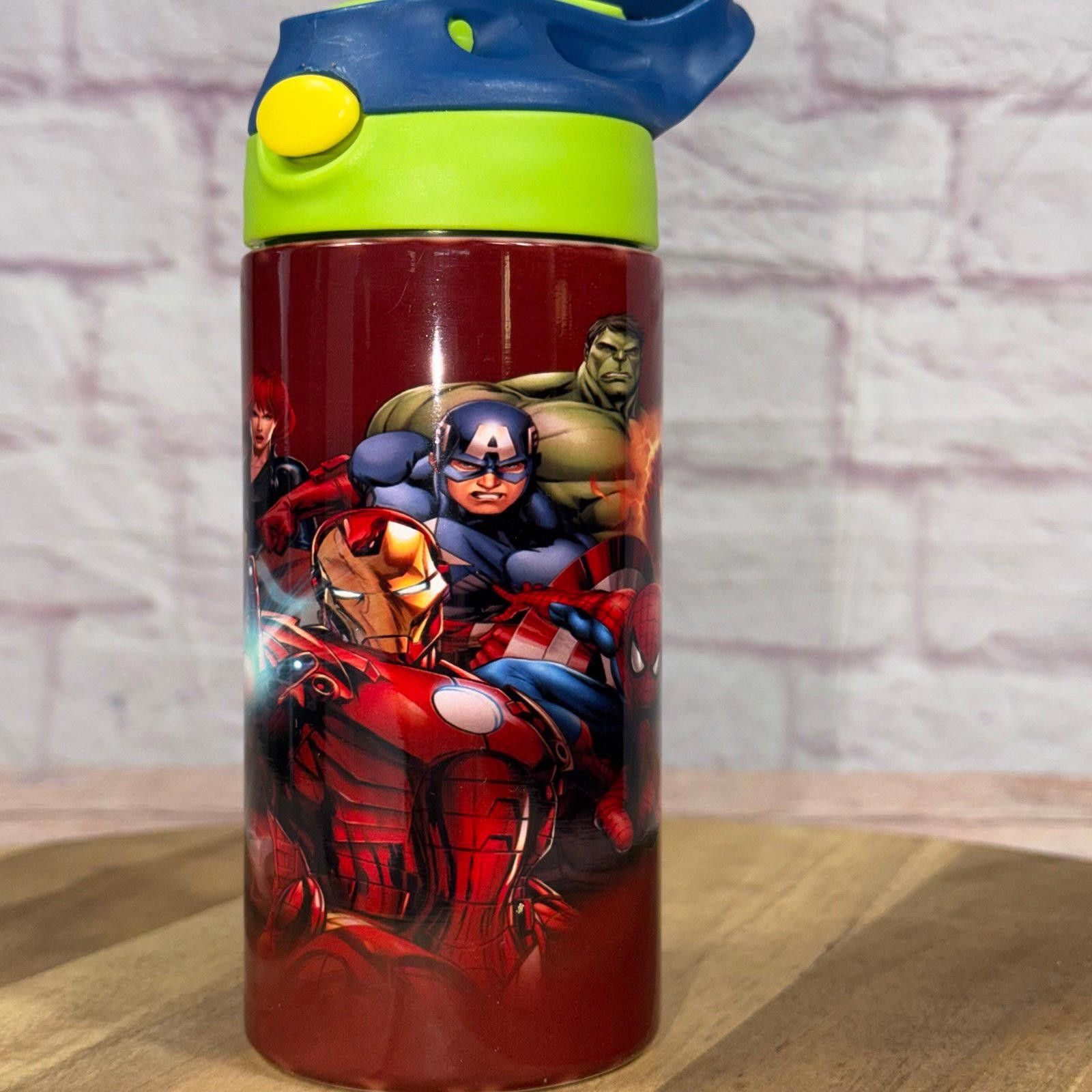 Handmade Marvel Avengers Sublimated Water Bottle New Size ONE SIZE - 5 Thumbnail