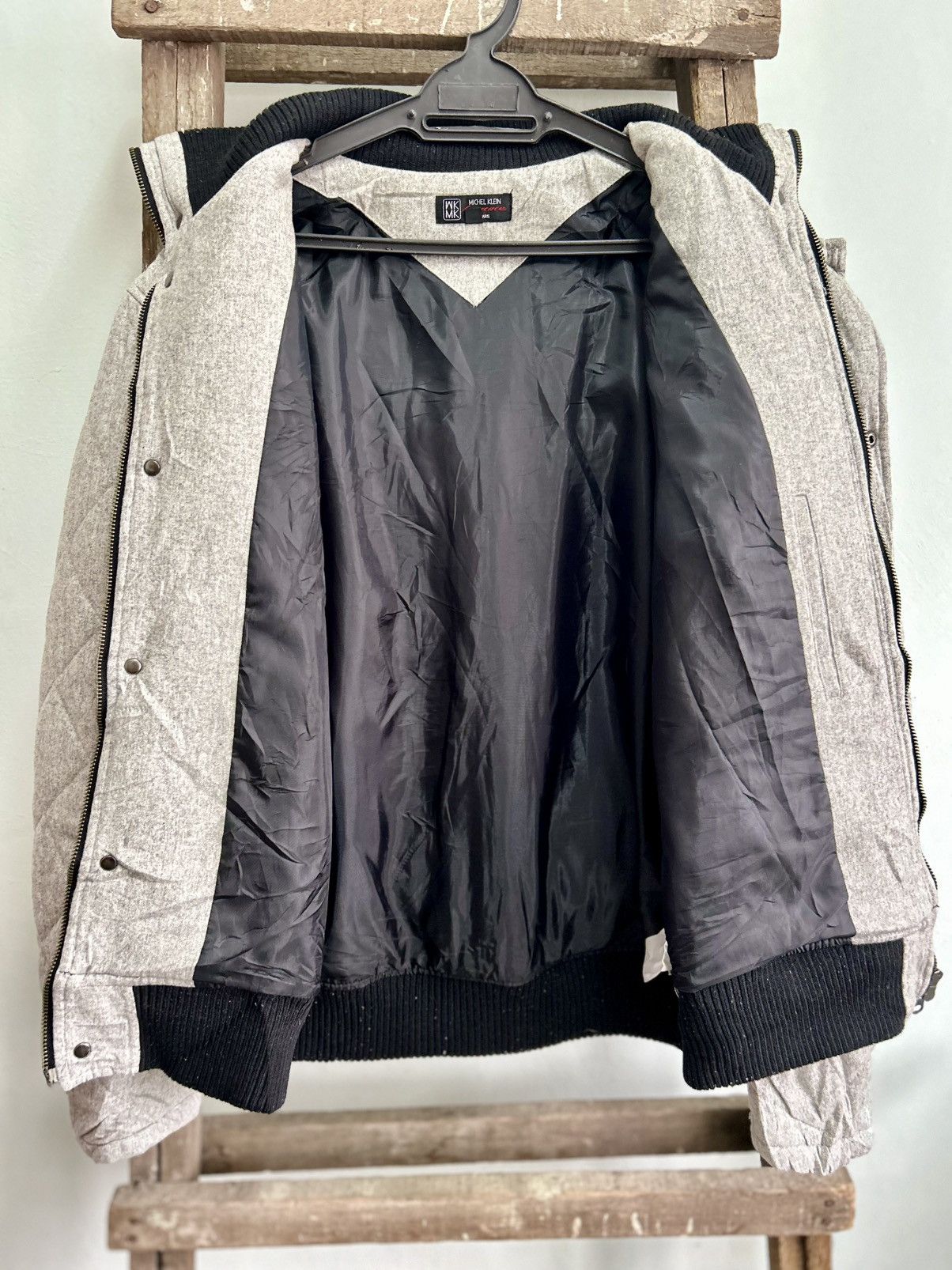 Michel Klein Vintage Michel Klein Quilted Bomber Jacket Size US M / EU 48-50 / 2 - 7 Thumbnail