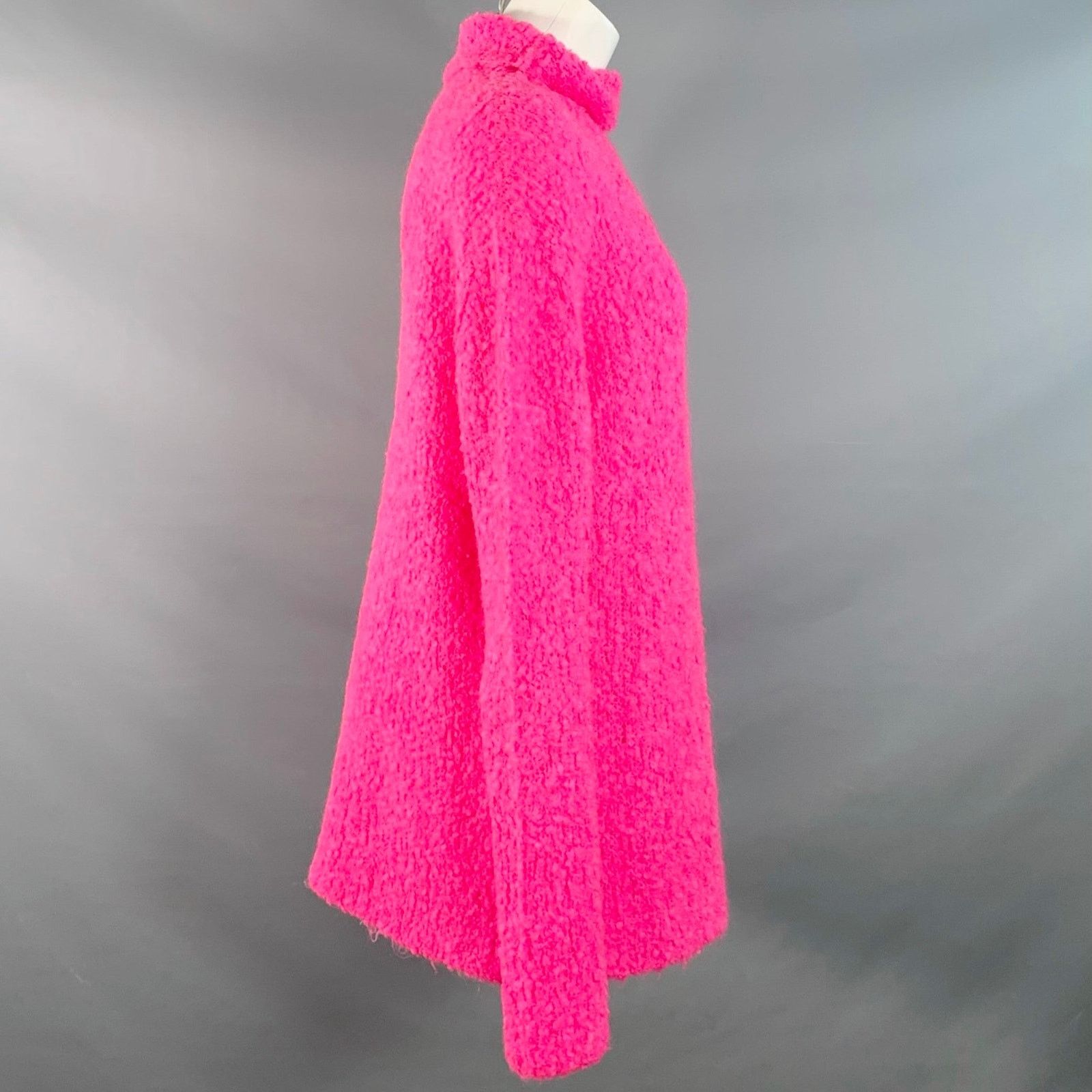 Sies Marjan XS Pink Acrylic Blend Knit Turtleneck Pullover Size XS / US 0-2 / IT 36-38 - 2 Thumbnail