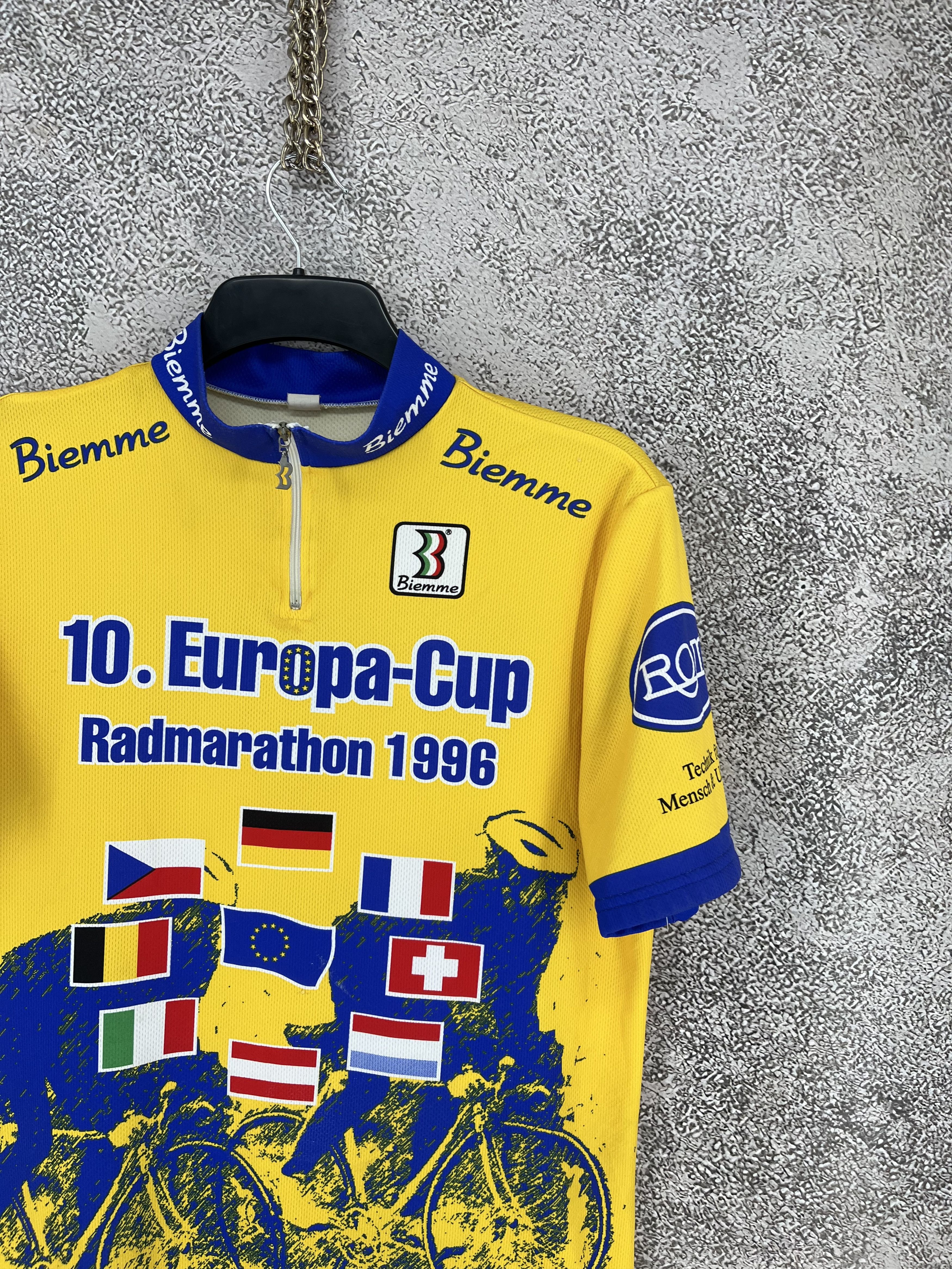 Vintage Vintage Biemme Europa-Cup 1996 Cycling Jersey Shirt Italy Size US XXL / EU 58 / 5 - 5 Thumbnail