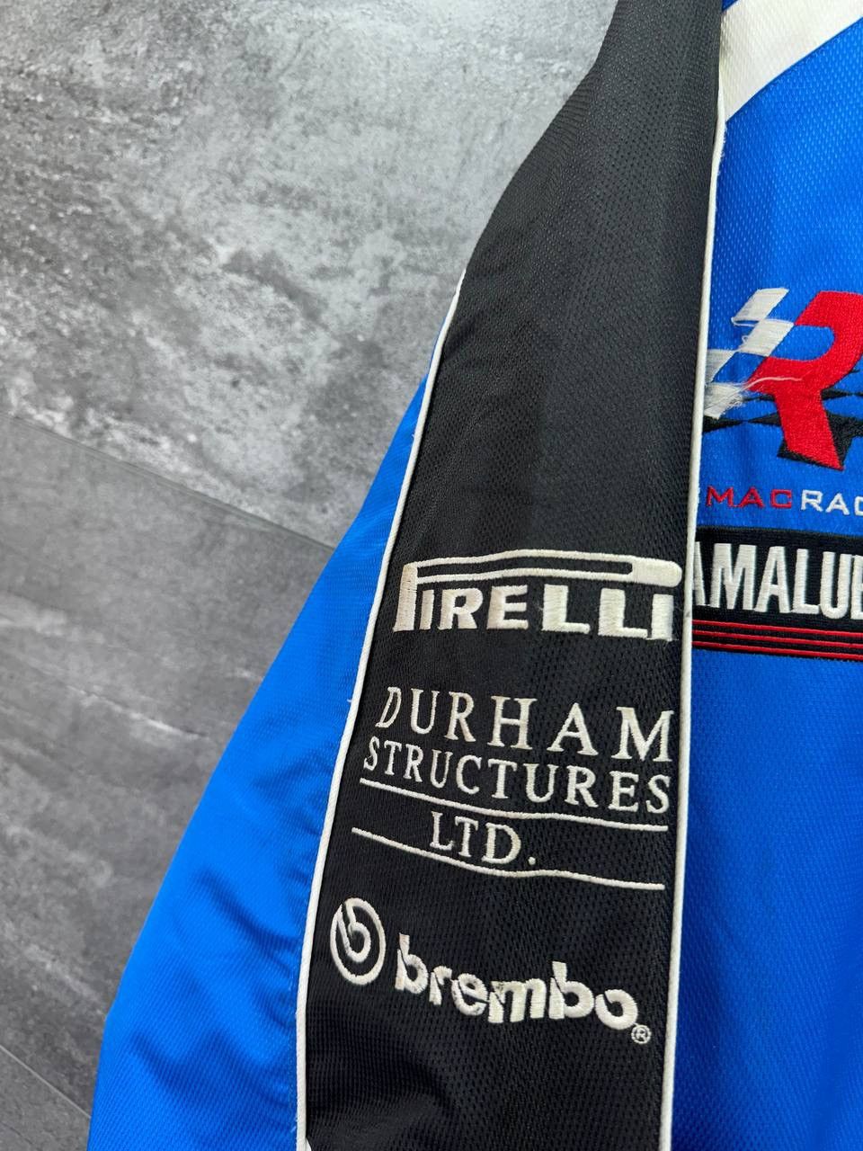 Yamaha Yamaha Rob Mac Racing R1 Mens Full Zip Jacket Blue Nylon Size US XL / EU 56 / 4 - 10 Thumbnail