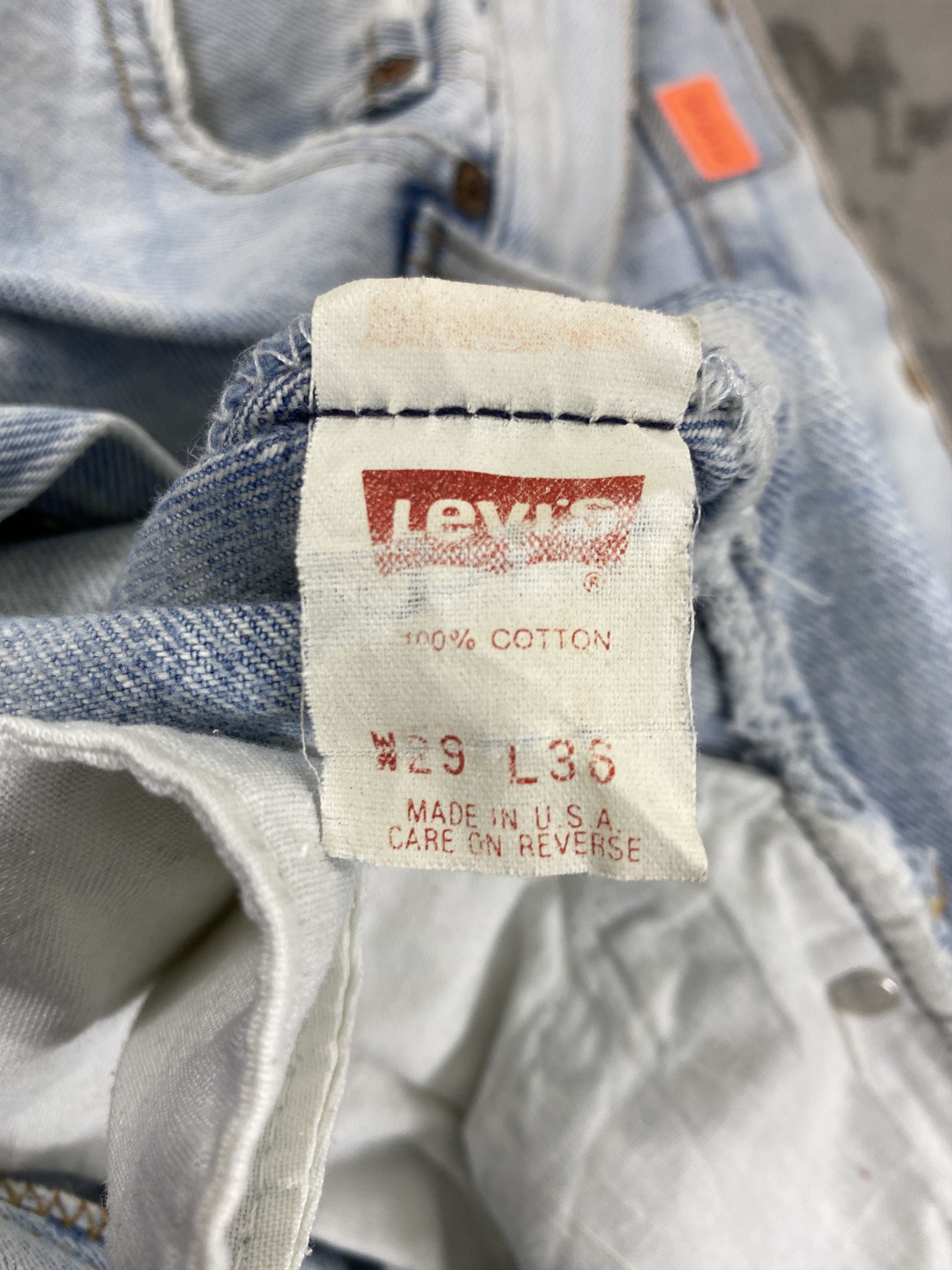 Levi's 90s Distressed Blue Vintage Levi's 501 Jeans 28x27.5- JN3916 Size US 28 / EU 44 - 9 Thumbnail