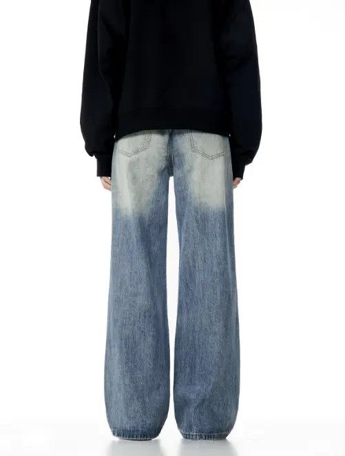 Japanese Brand Manami x Yura Vintage washed men's simple loose flared jeans Size US 32 / EU 48 - 5 Thumbnail