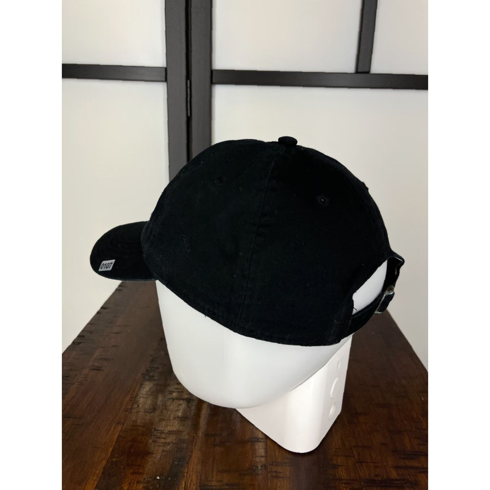 Champion Champion Hat Cap Strap Back Adult One Size Black Embroidered 100% Cotton Golf Hat/Cap Mens Size ONE SIZE - 5 Thumbnail