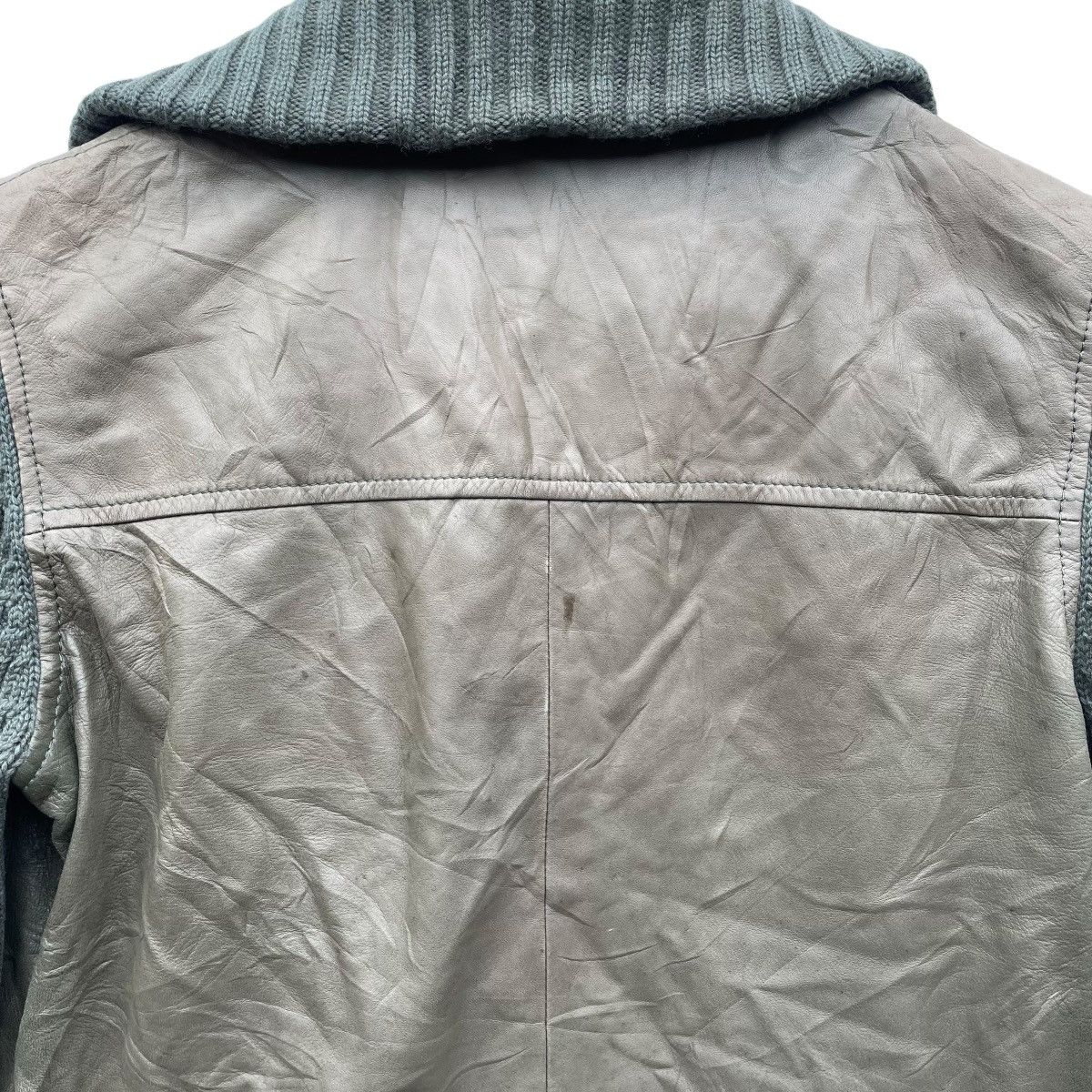Genuine Leather × Malo Italian Designer Malo Leather Jacket Size M / US 6-8 / IT 42-44 - 6 Thumbnail