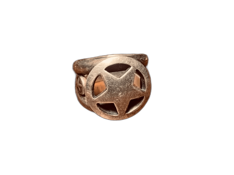 John Alexander Skelton lucky john star pattern ring Size ONE SIZE - 1 Thumbnail