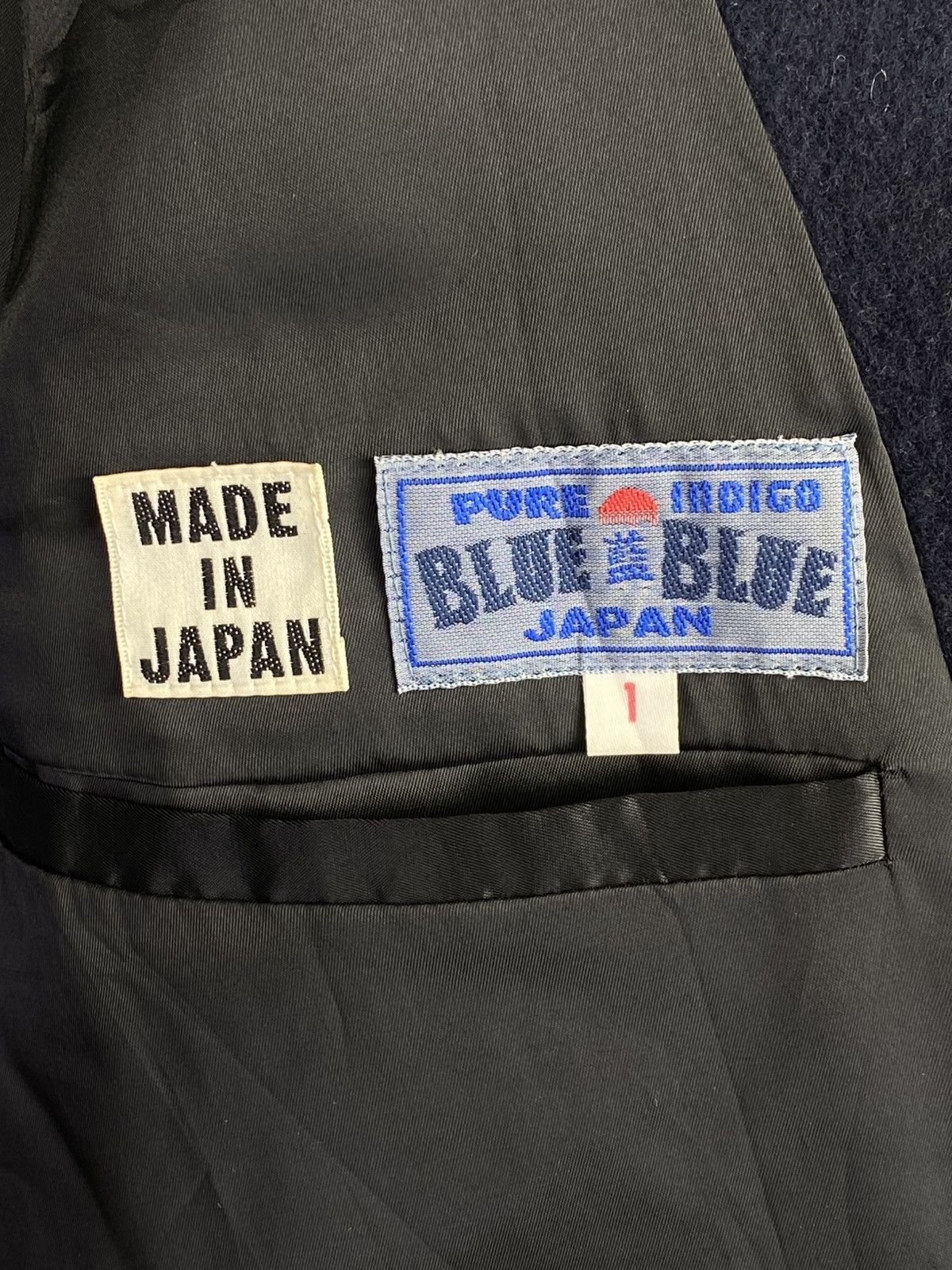 Japanese Brand Blue Blue Japan Sunfaded Indigo Wool Blend Overcoat Size US S / EU 44-46 / 1 - 3 Thumbnail