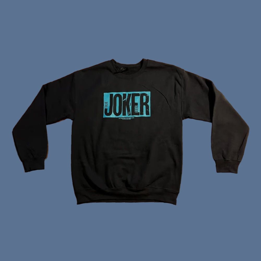 Gildan Joker Folie à Deux Sweatshirt Men’s Medium Black Official Promo Warner Bros Shirt Size US M / EU 48-50 / 2 - 1 Thumbnail