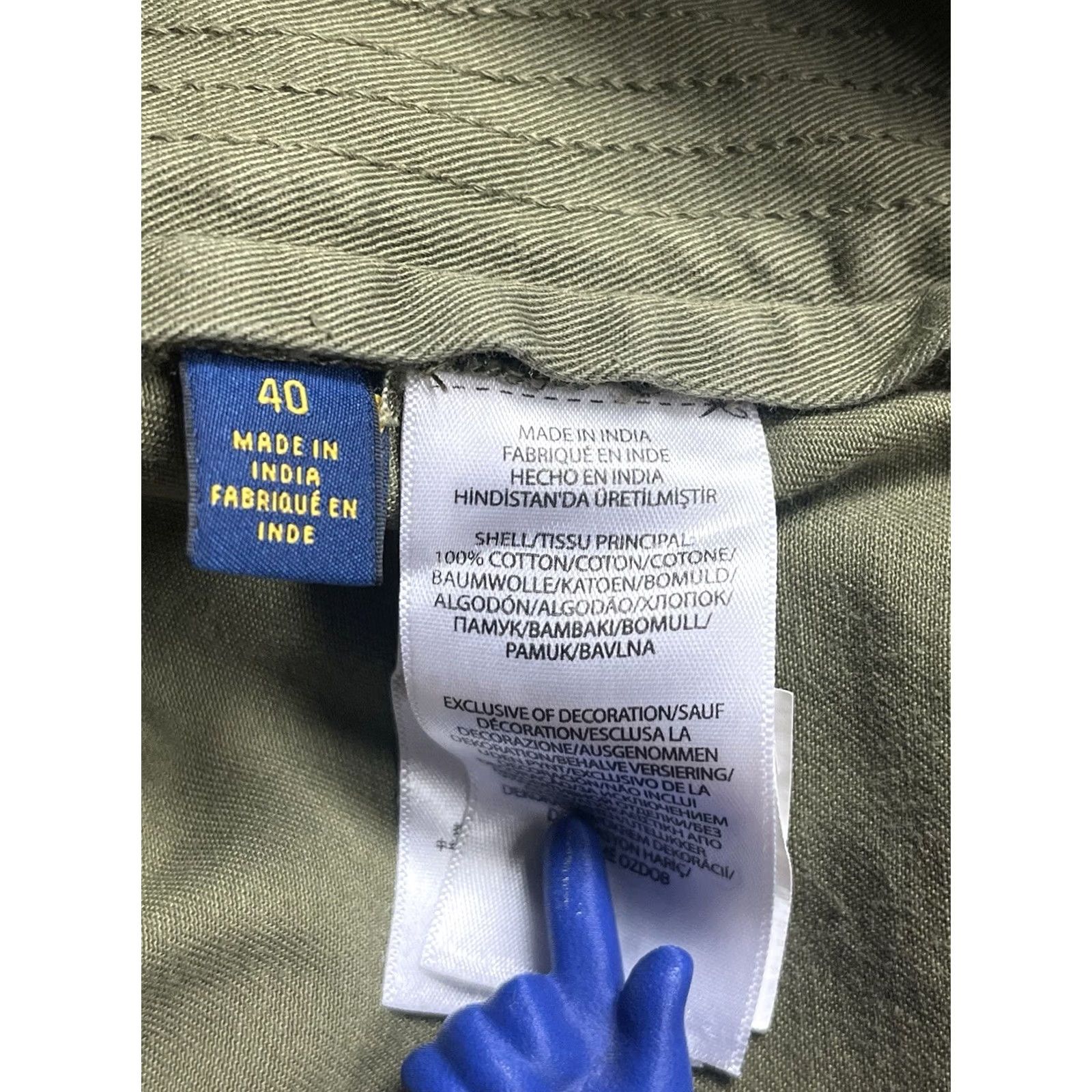 Polo Ralph Lauren Polo Ralph Lauren Cargo Shorts Mens Size 40 Flat Front Cotton Army Green Size US L / EU 52-54 / 3 - 6 Thumbnail