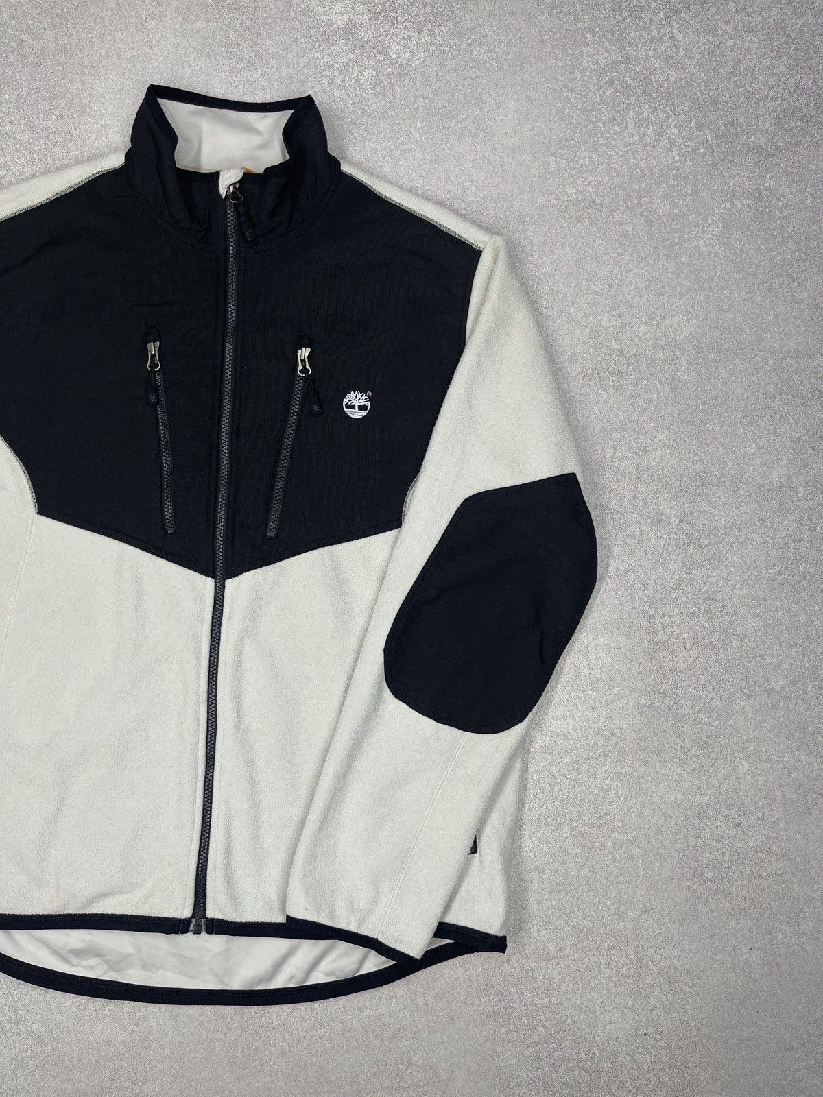 Timberland Mens Timberland Fleece Jacket Black/White Outdoor Gorpcore Size US XL / EU 56 / 4 - 3 Thumbnail