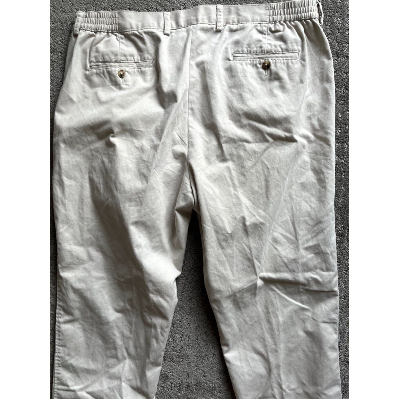 Roundtree & Yorke Roundtree & Yorke Pant Men’s 42x32 Chino Casual Business Straight Tan 5 Pocket Cotton Size US 42 / EU 58 - 4 Thumbnail