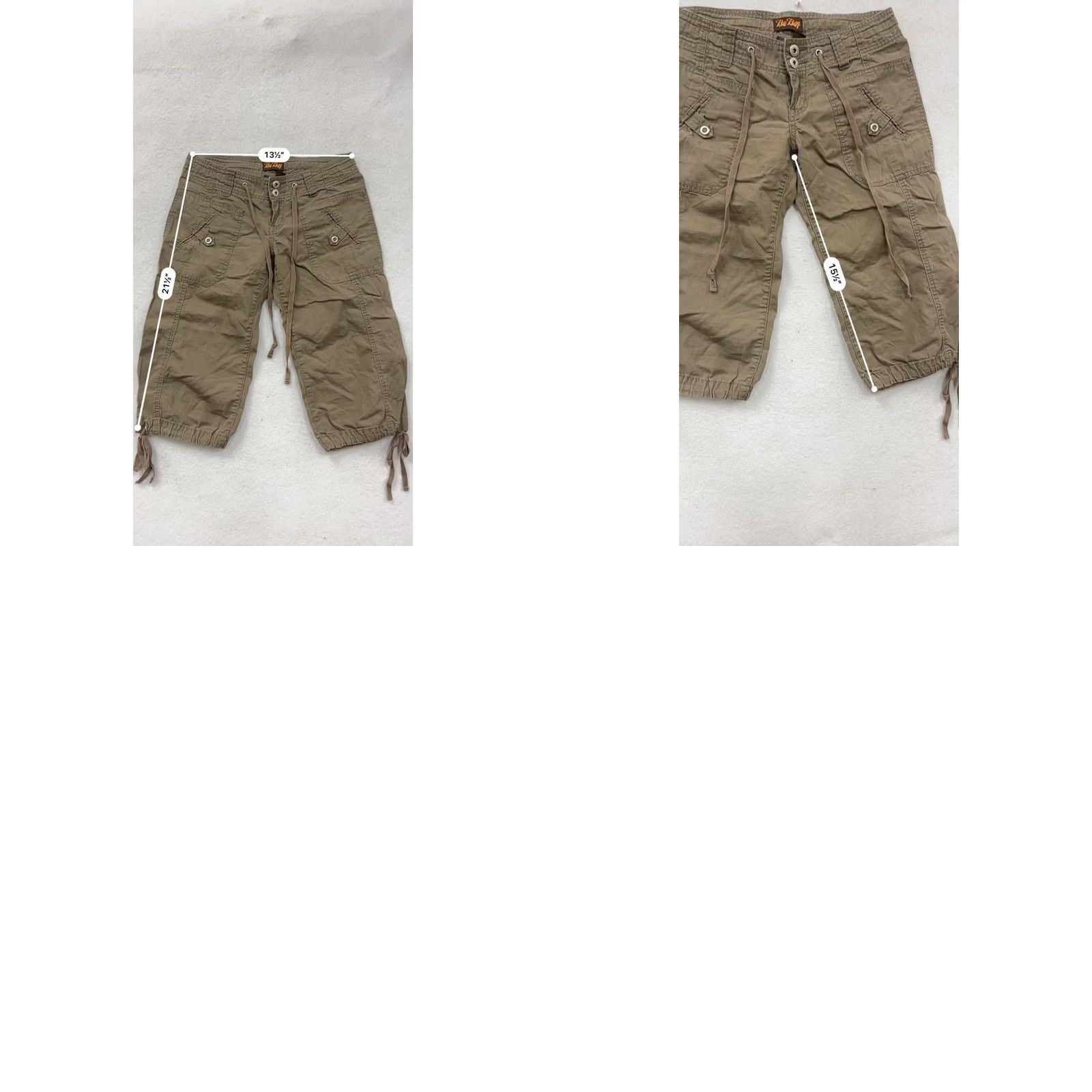 Vintage Be Bop Capri Pants Khaki Brown 3 Women's Capri Pants Be Bop Capris Khaki Brown 3 Womens Men? Size 26" / US 2 / IT 38 - 8 Thumbnail