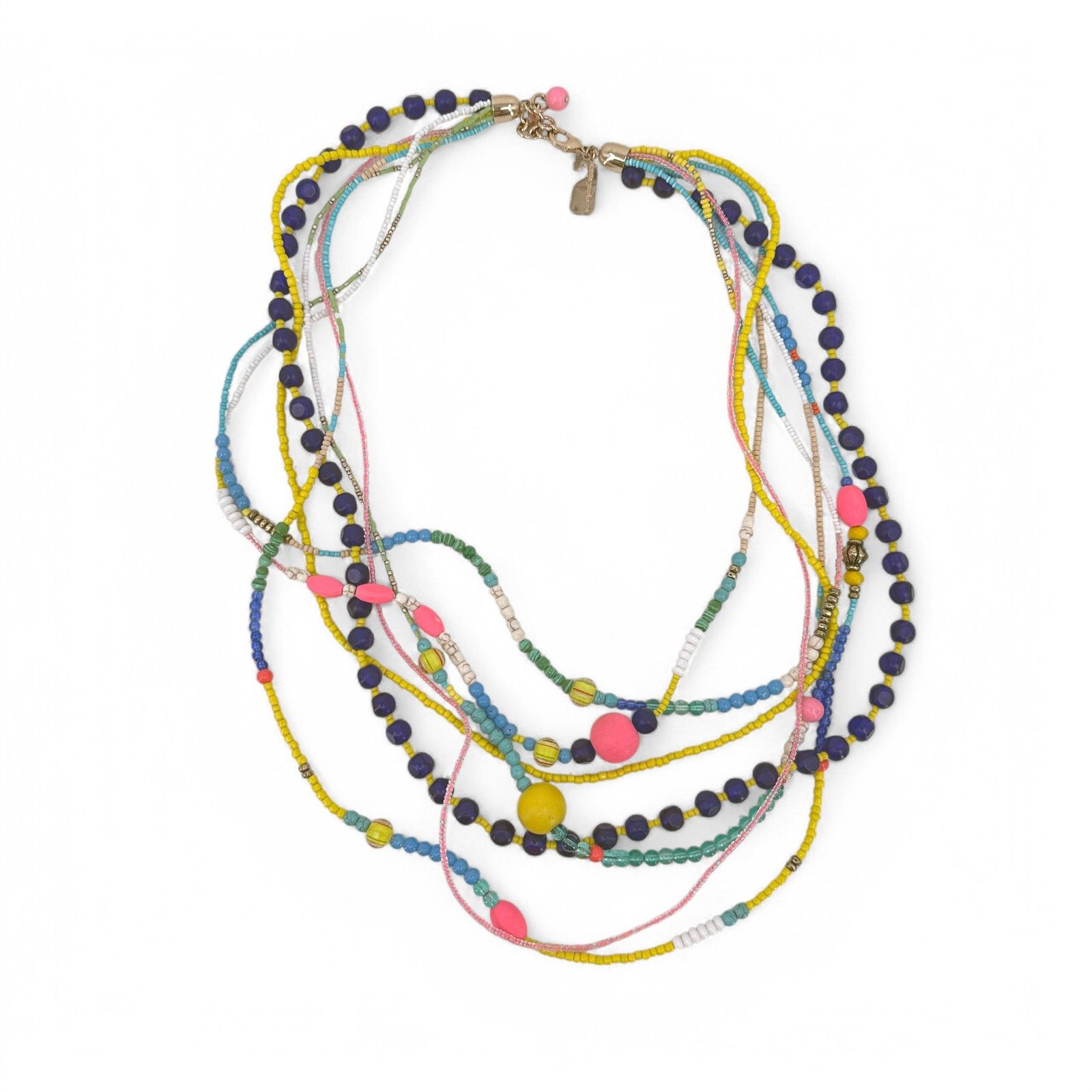Vineyard Vines Vineyard Vines Colorful Layered Boho Statement Necklace Size ONE SIZE - 8 Thumbnail