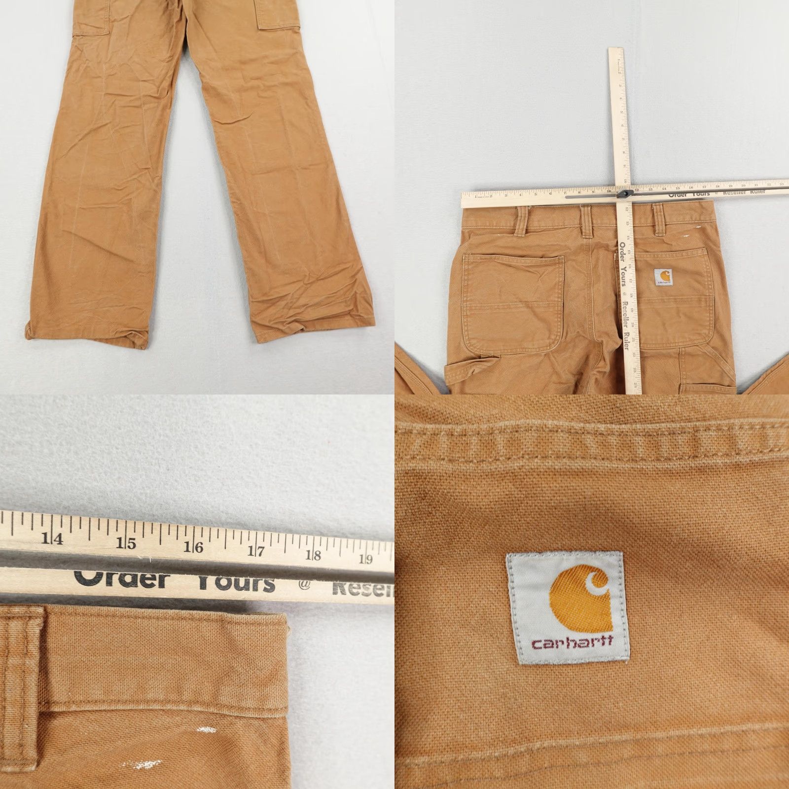 Carhartt VINTAGE Carhartt Work Pants Mens 36x36 Relaxed Fit Brown Cotton Spandex Canvas Carpenter Durable Trousers Size US 36 / EU 52 - 8 Thumbnail