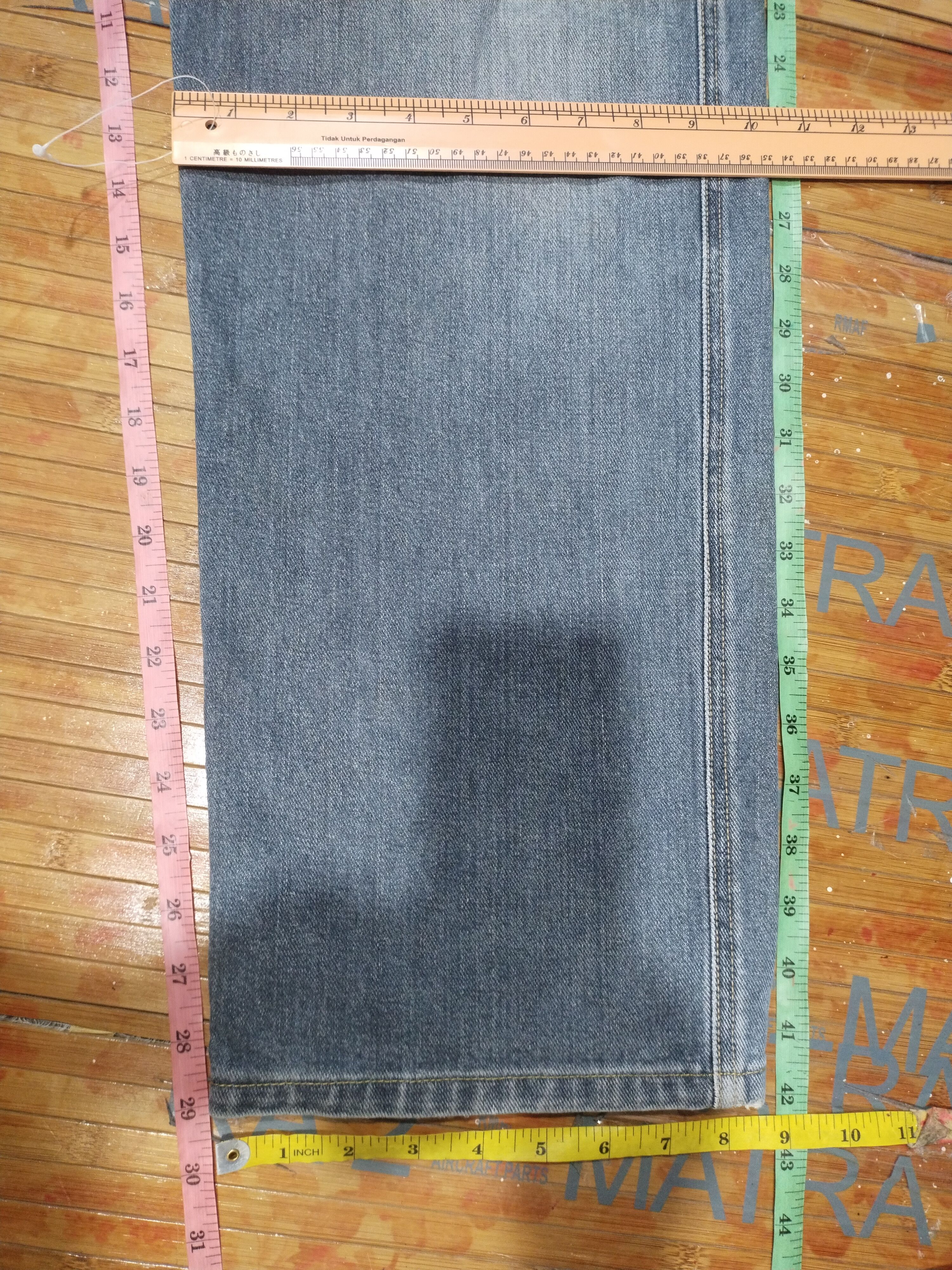 Japanese Brand × Vintage Jeans Santafe, Hip Hot Distressed Denim Sz 29" Size US 29 - 4 Thumbnail