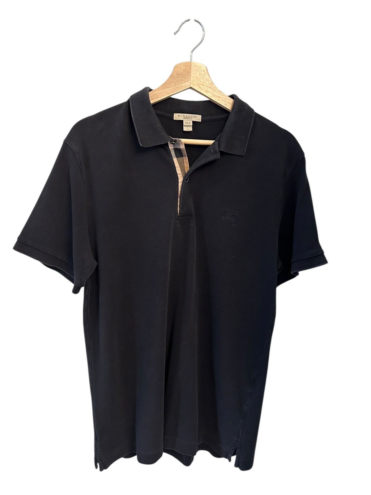 Burberry Burberry cotton piqué polo shirt Nova Check collar large Size US L / EU 52-54 / 3 - 2 Thumbnail