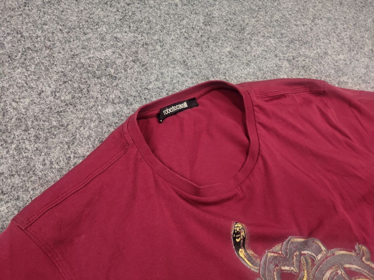 Roberto Cavalli Roberto Cavalli design Cotton Classic Logo snake T Shirt Tee Size US L / EU 52-54 / 3 - 6 Thumbnail