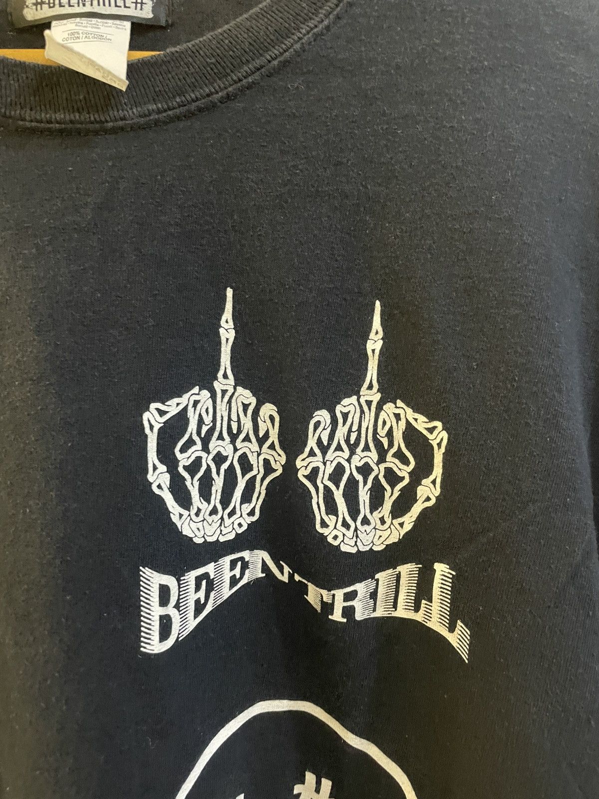 Been Trill × Hood By Air Been Trill x Mall Ratz Sorry Middle Finger L/S Shirt Size US XL / EU 56 / 4 - 6 Thumbnail