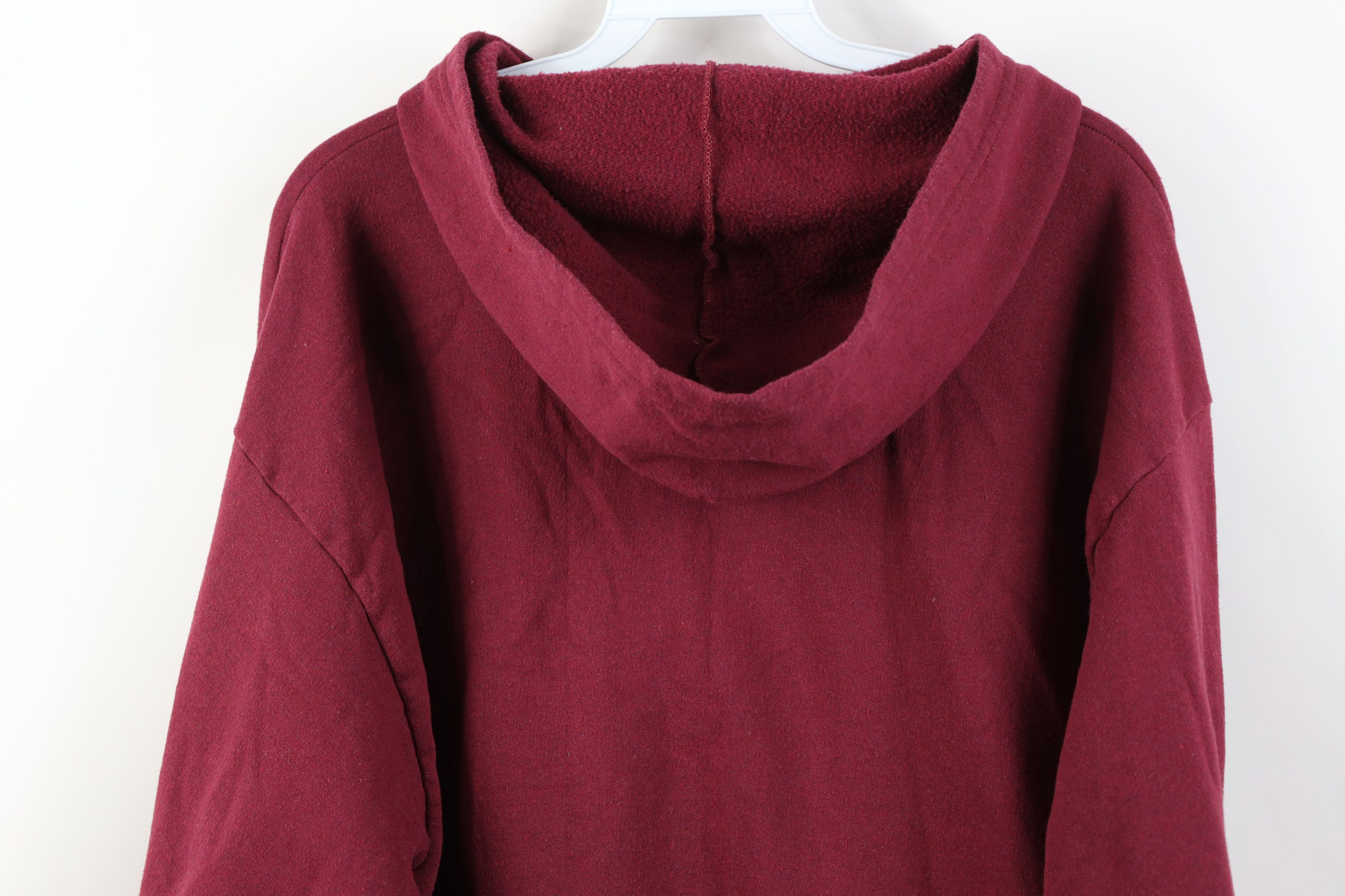 Vintage Vintage 70s Streetwear Full Zip Hoodie Sweatshirt Red USA Size US L / EU 52-54 / 3 - 12 Thumbnail