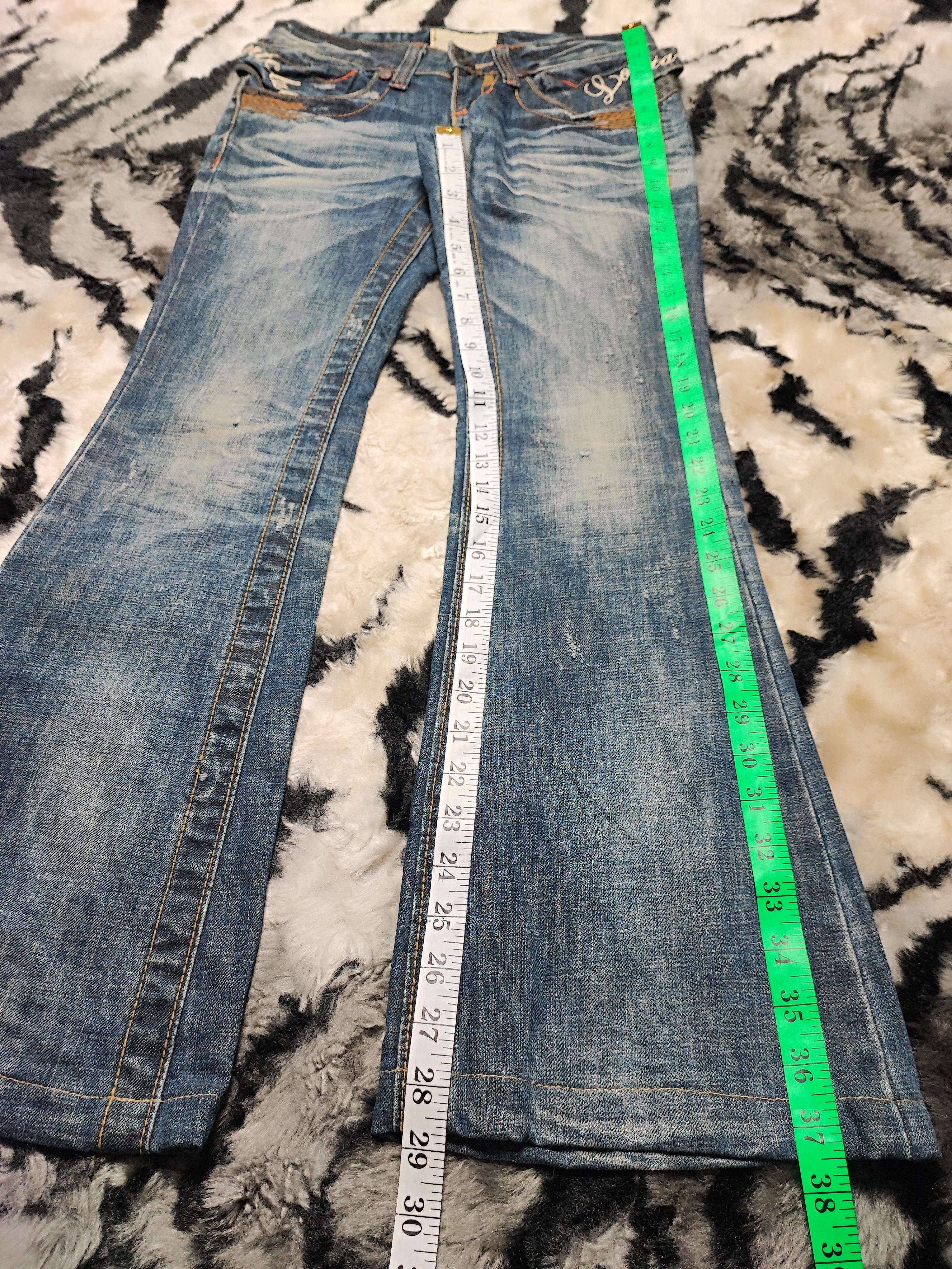 If Six Was Nine Vintage Japanese Flare Lolita Jeans Size 28" / US 6 / IT 42 - 6 Thumbnail