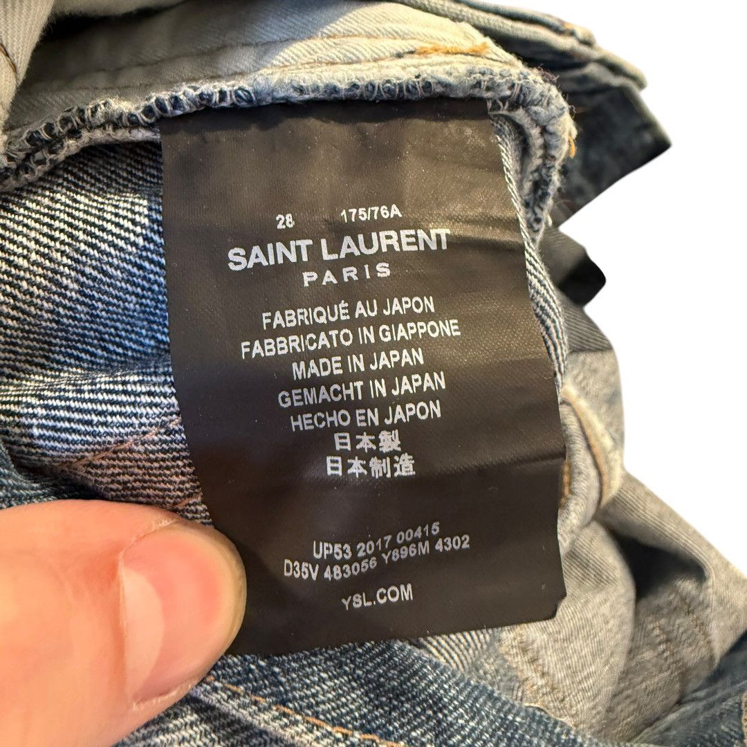 Saint Laurent Paris Saint Laurent 2017 Embroidered D02 Denim Size US 30 / EU 46 - 4 Thumbnail