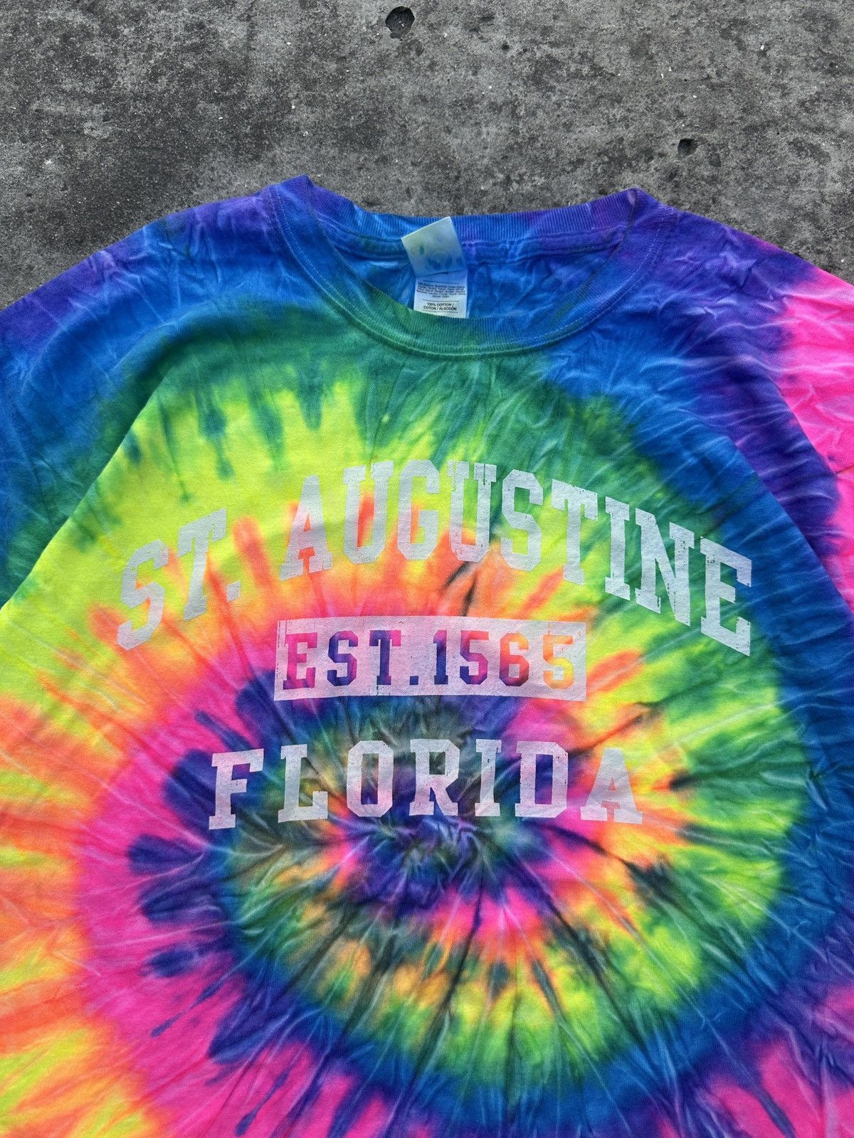 Gildan Vintage ST. Augustine Florida Tai Dai T-shirt Streetwear Usa Size US L / EU 52-54 / 3 - 2 Thumbnail