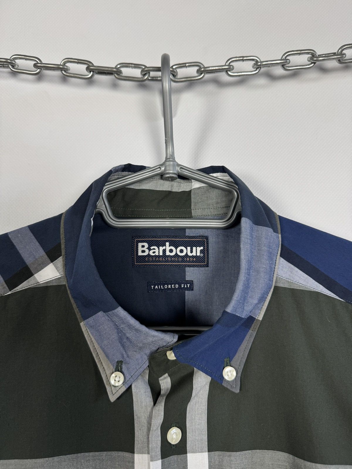 Barbour Barbour Tartan 12 Tailored Long Sleeve Shirt Button Up Sz M Size US M / EU 48-50 / 2 - 8 Thumbnail
