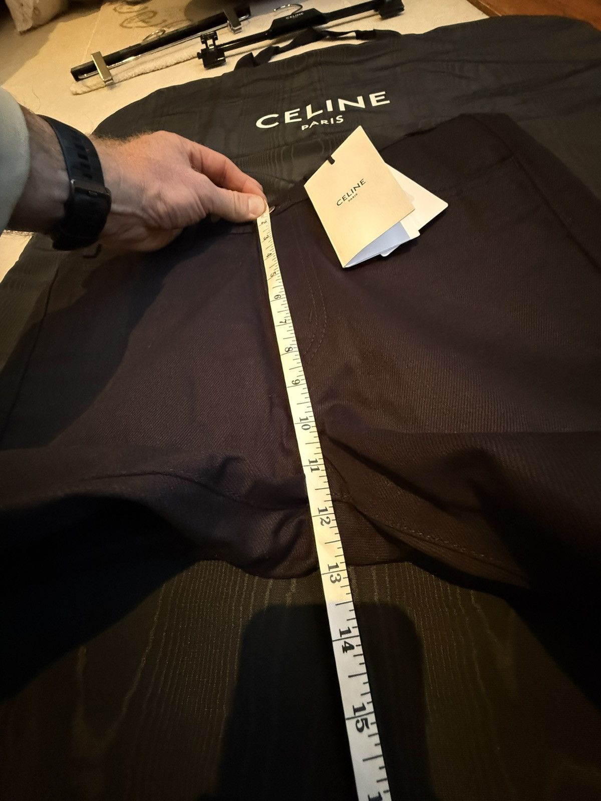 Celine Holy Grail FW21 Celine raw hem flared dylan black jeans 30 Size US 30 / EU 46 - 8 Thumbnail