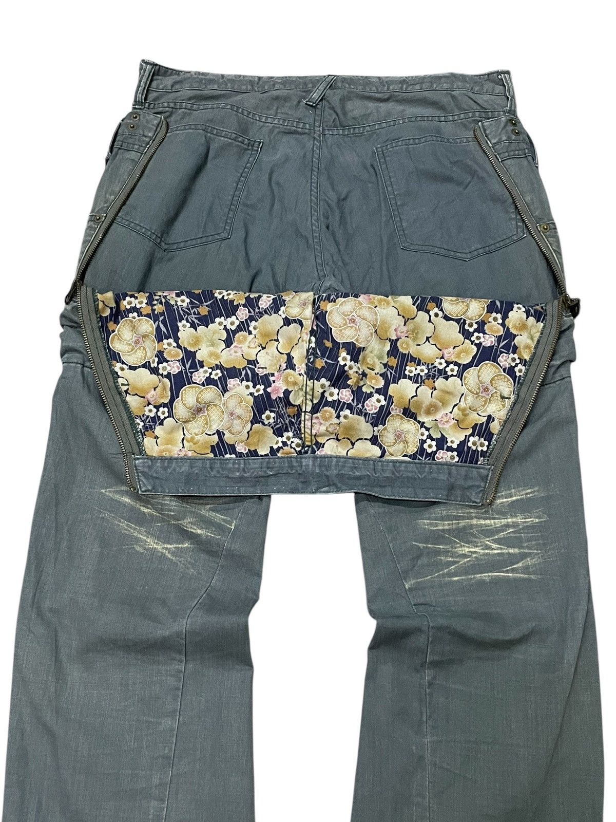 5351 POUR LES HOMMES × PPFM PPFM Japan Layered Double Waist Pocket Punk Wash Pants Size US 34 / EU 50 - 17 Thumbnail