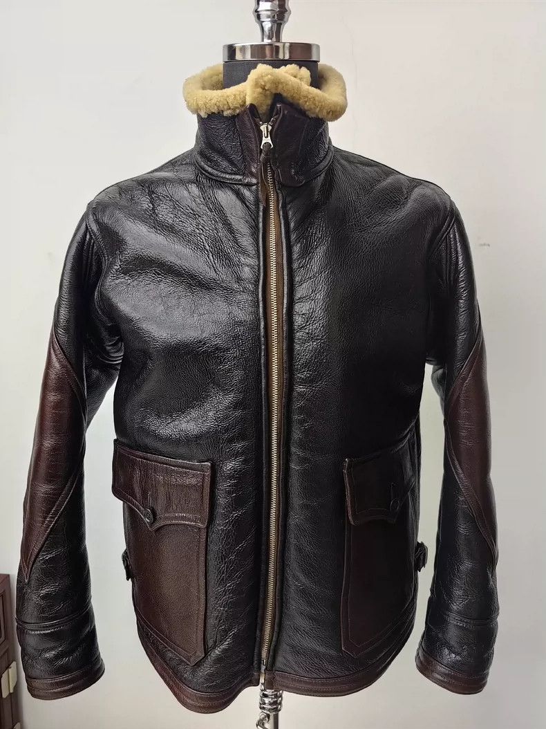 The Real McCoy's The Real McCoys Size40 CNJ-4 pilot fur and leather integrat Size US S / EU 44-46 / 1 - 1 Thumbnail