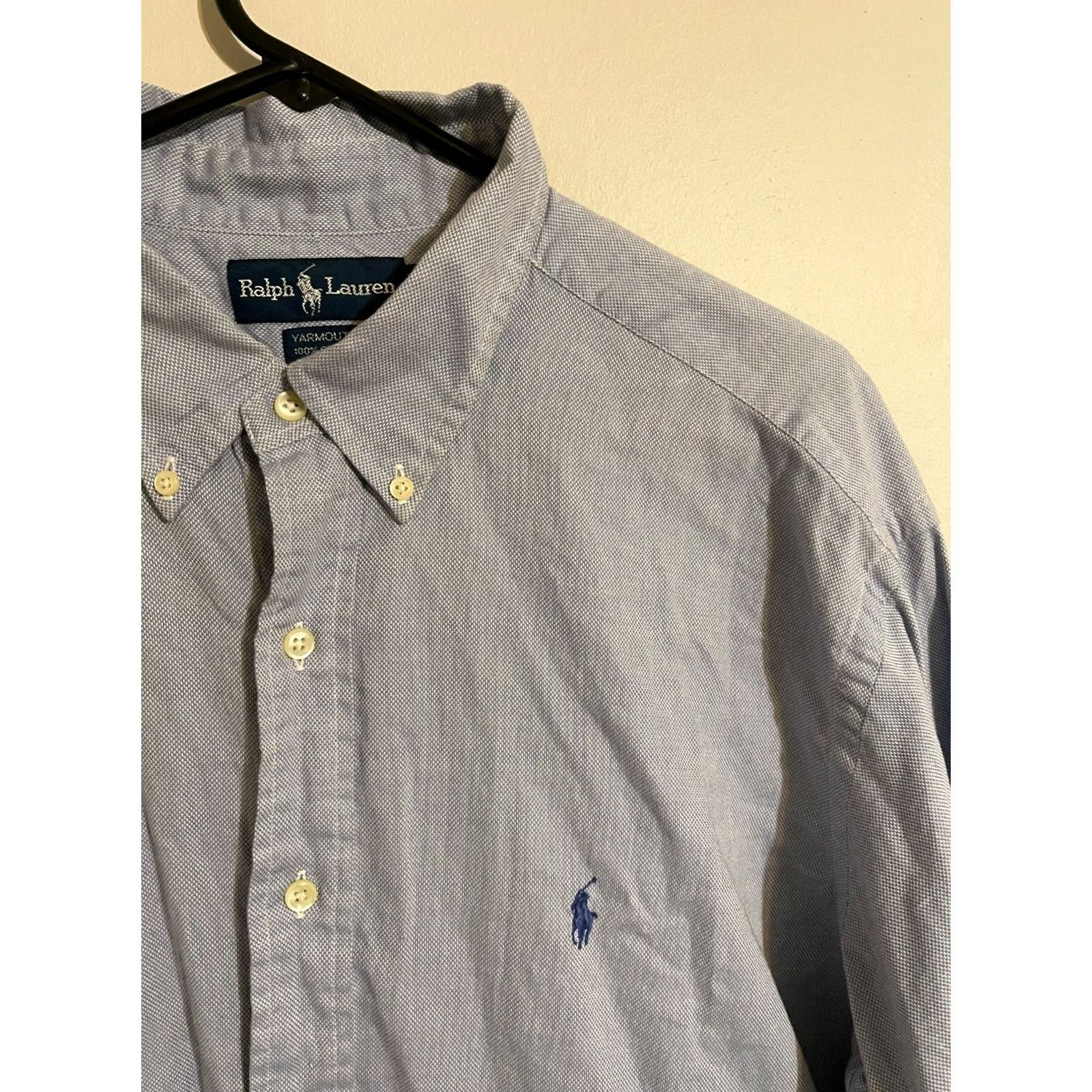 Polo Ralph Lauren Polo Ralph Lauren Yarmouth Blue L/S Button Up Dress Shirt Men's 17.5 35 Size 48R - 2 Thumbnail
